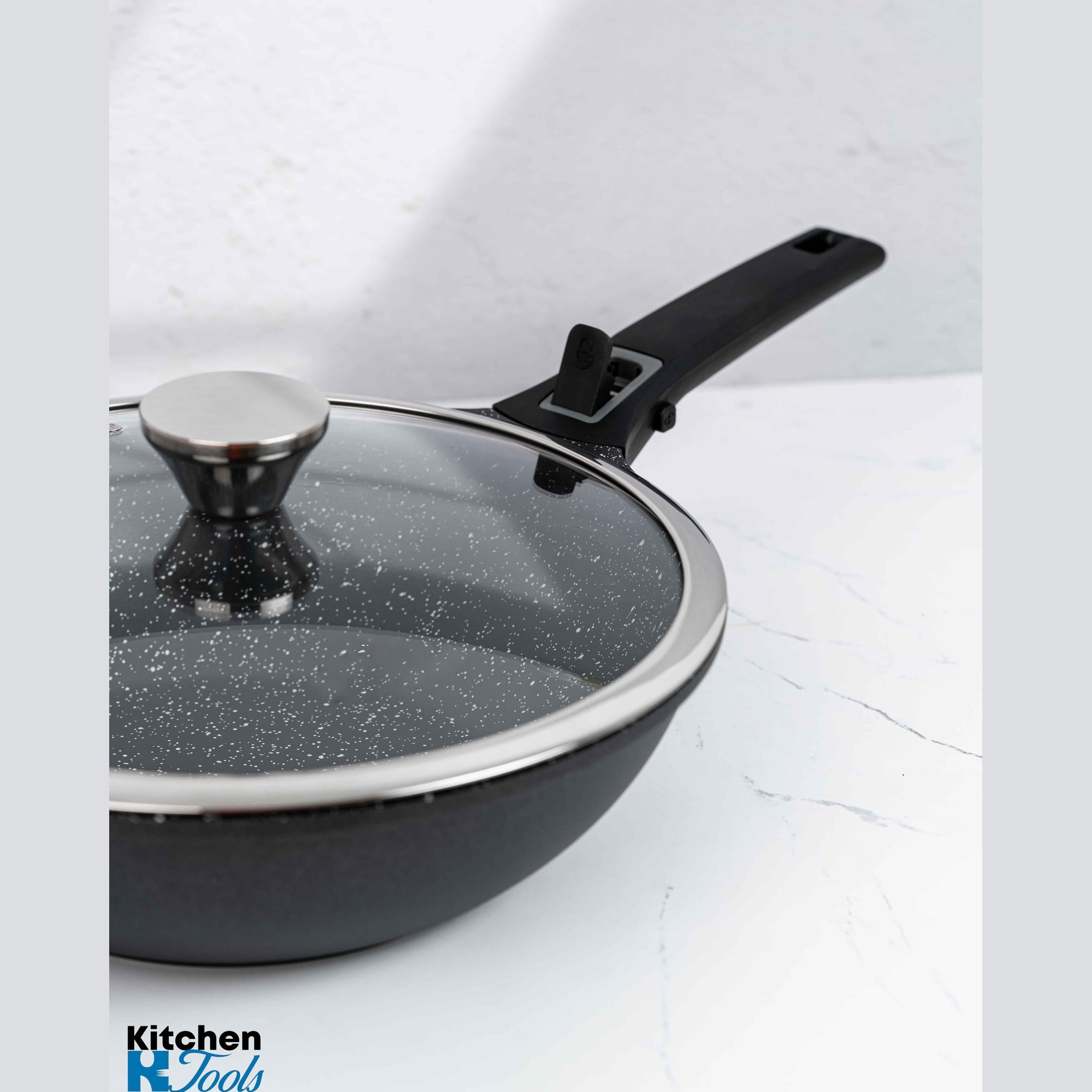 Tigaie Wok Goldmann 28cm, aluminiu, antiaderentă