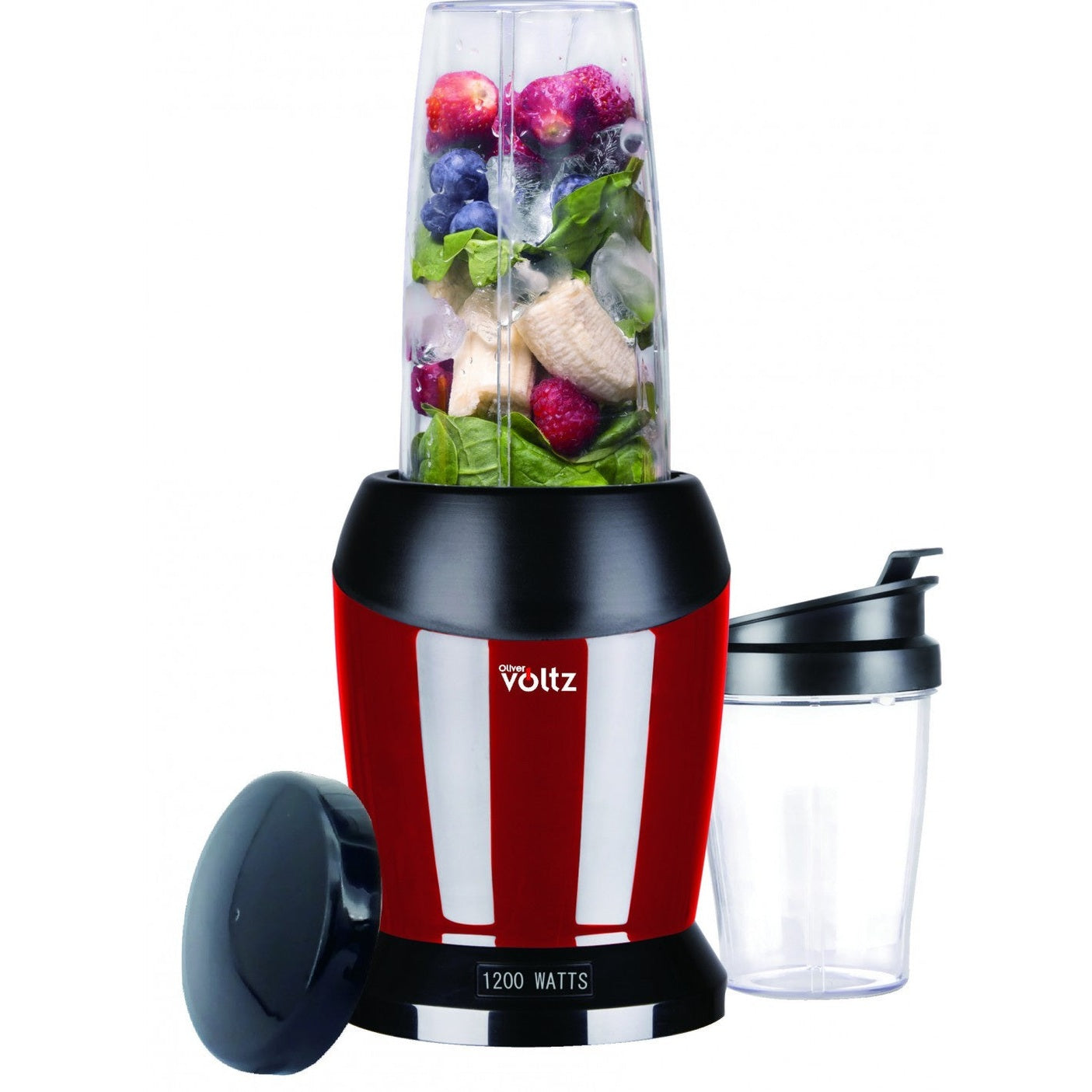 Blender multifuncțional Oliver Voltz, roșu, 1200W