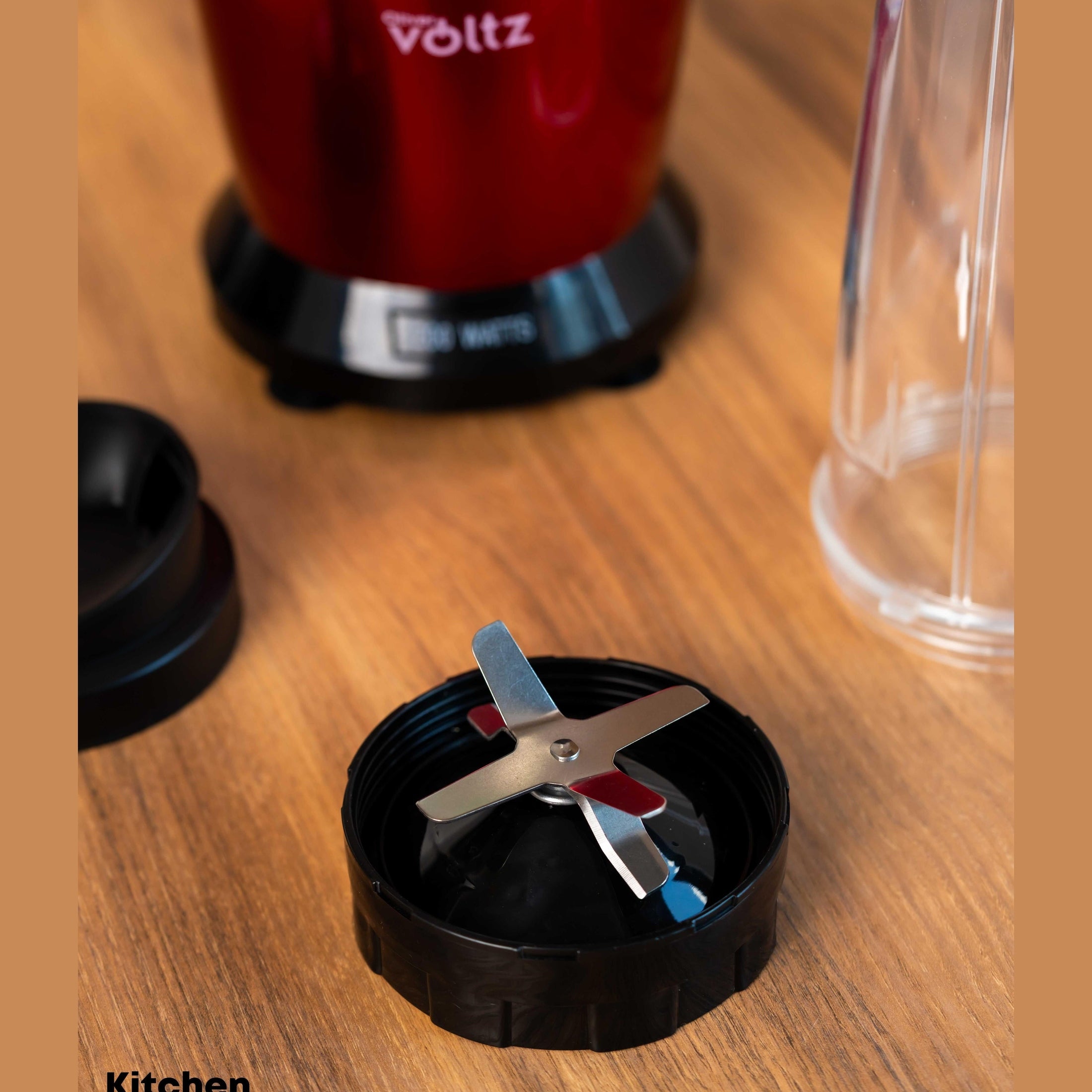 Blender multifuncțional Oliver Voltz, roșu, 1200W