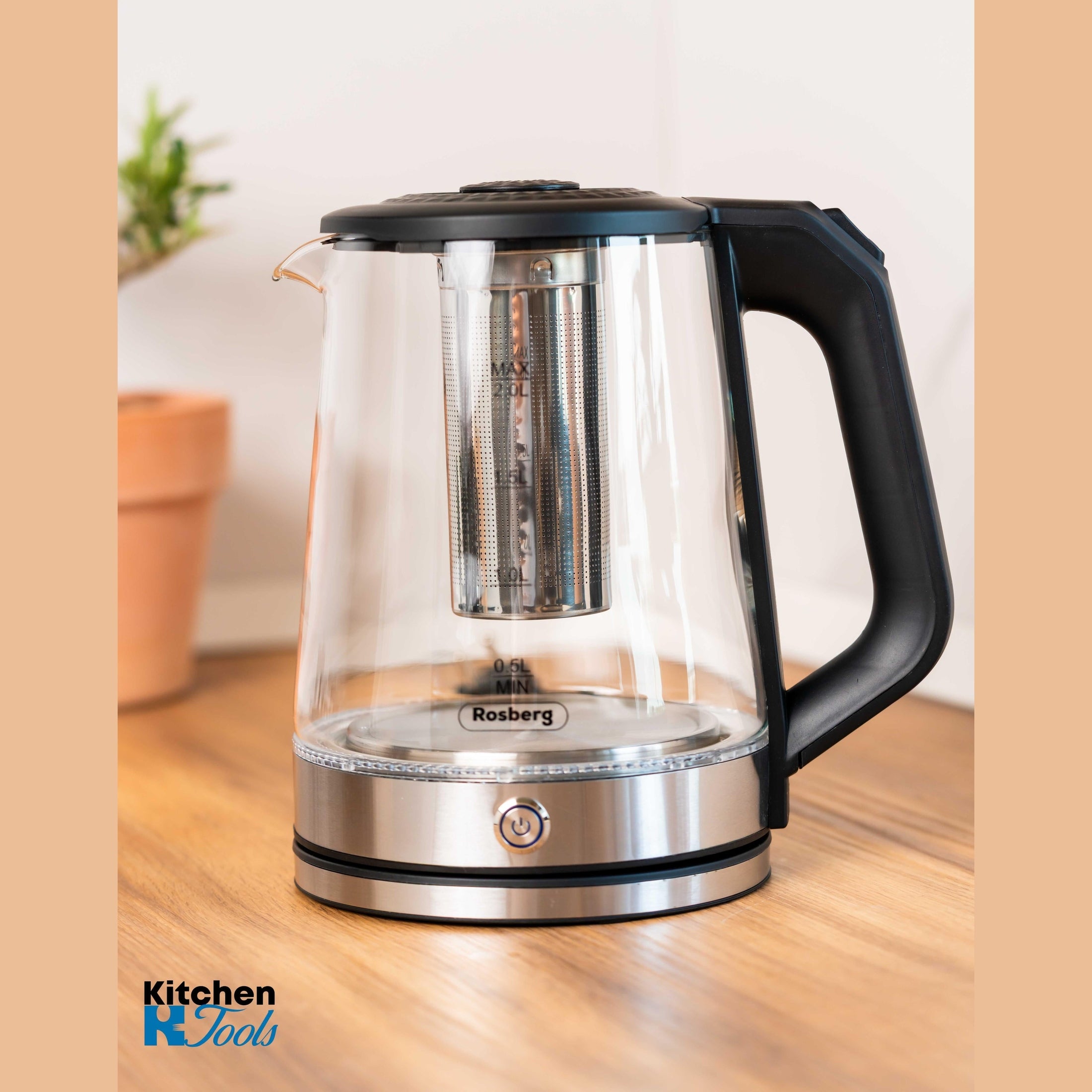 Fierbător electric Rosberg 2L, negru