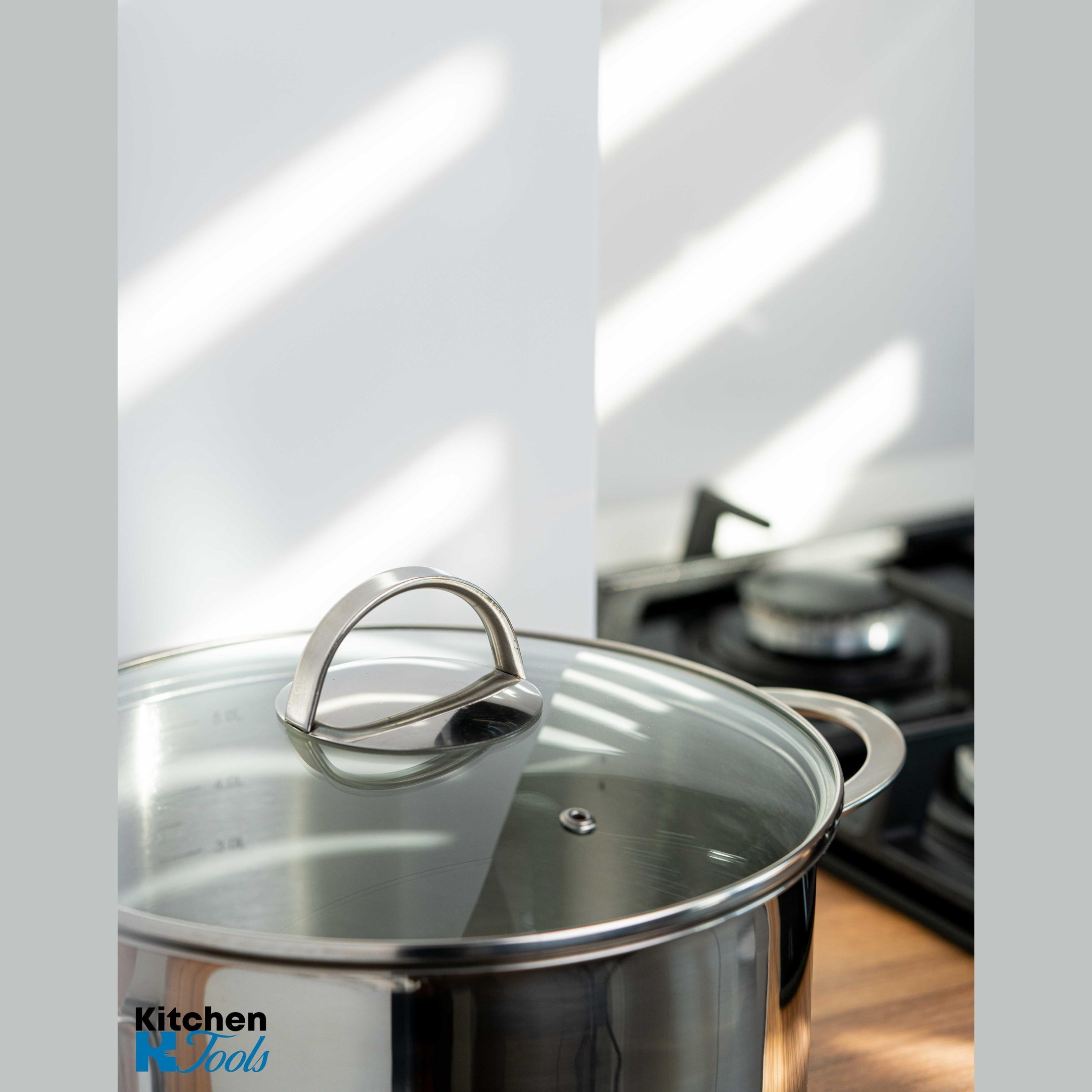 Cratita PREMIUM 9L inox 18/10 cu capac sticla