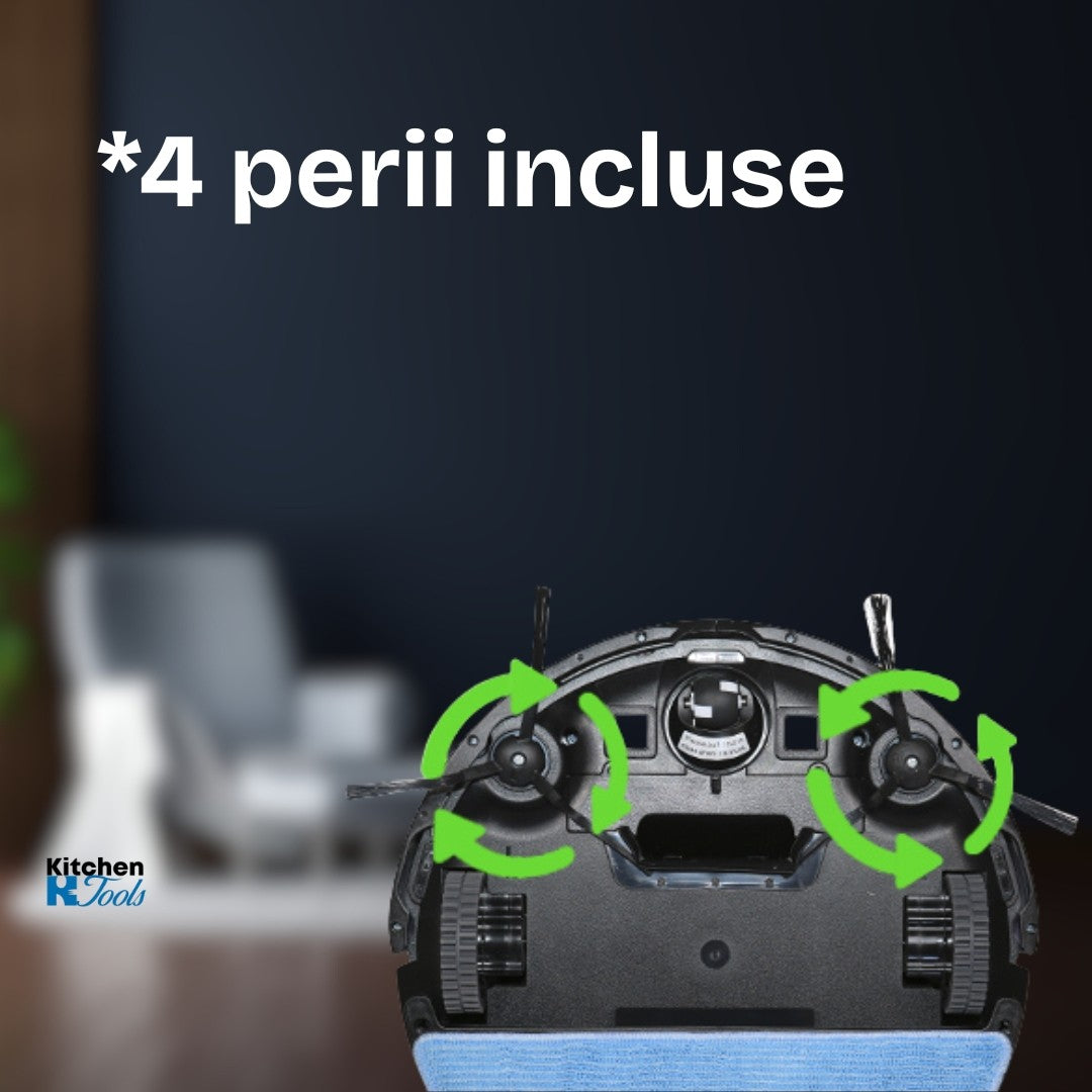Oliver Voltz - Aspirator Robot 3 în 1 cu funcție MOP