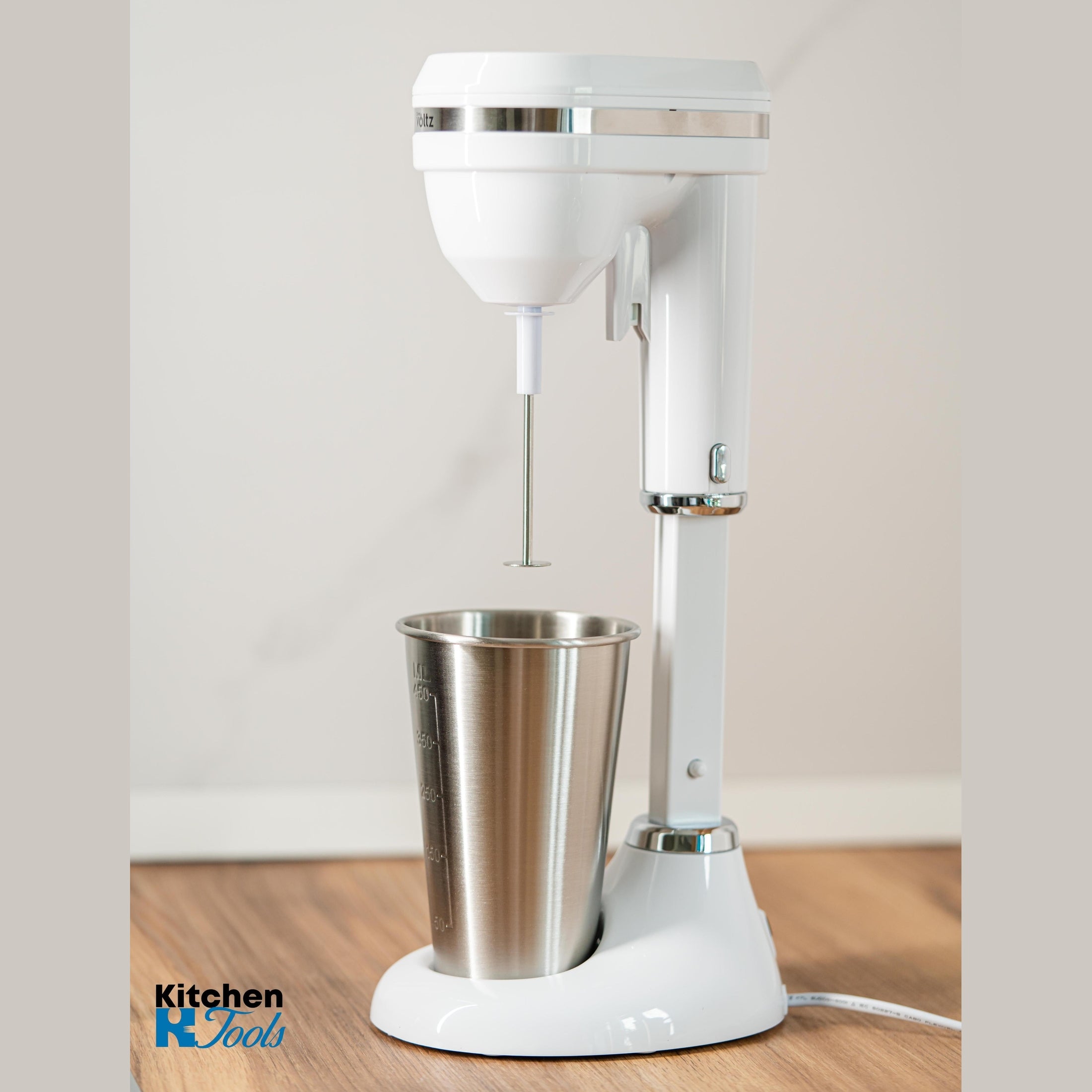 Mixer Frappe Oliver Voltz, 100W, pahar otel, alb