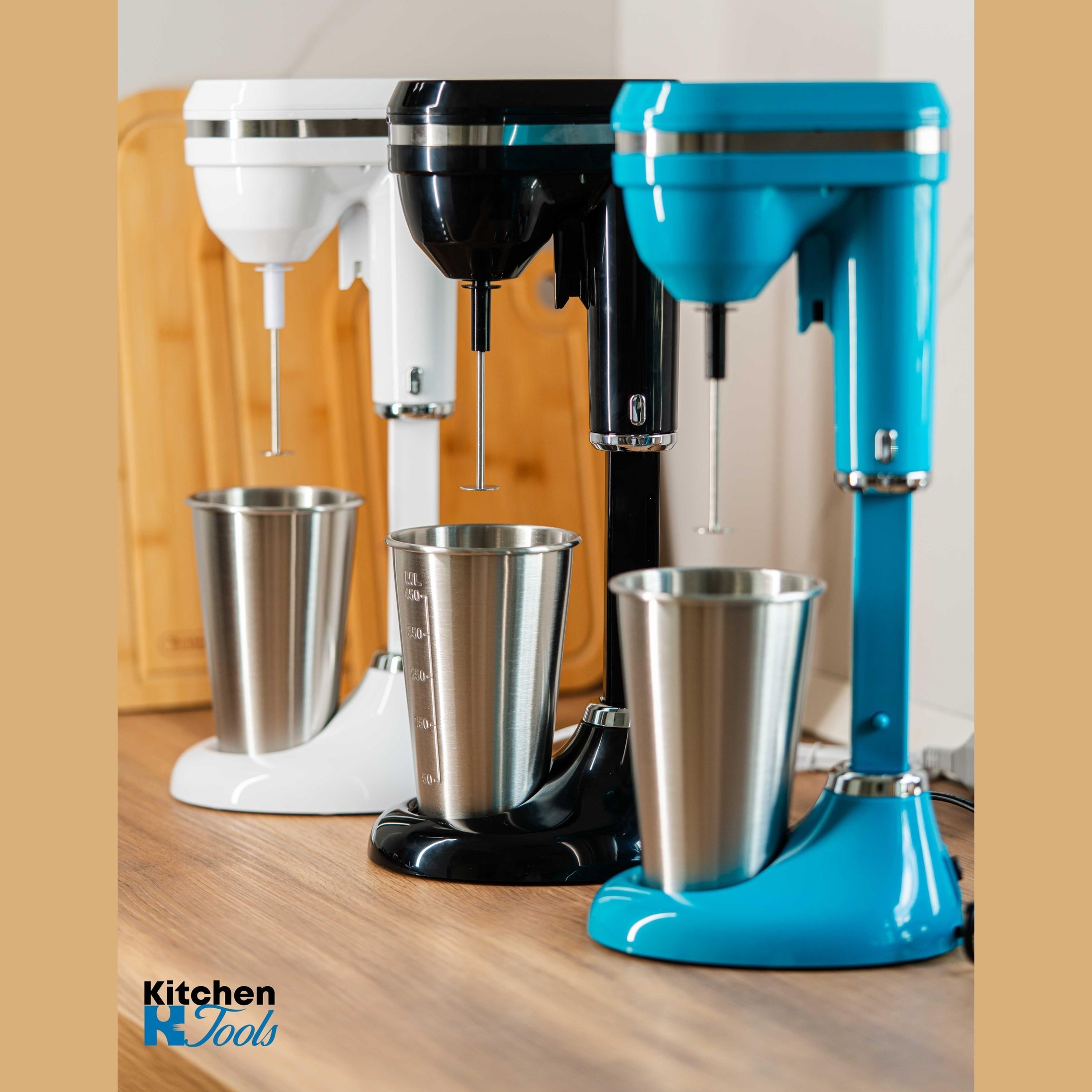 Mixer Frappe Oliver Voltz, albastru, 100W, 450ml