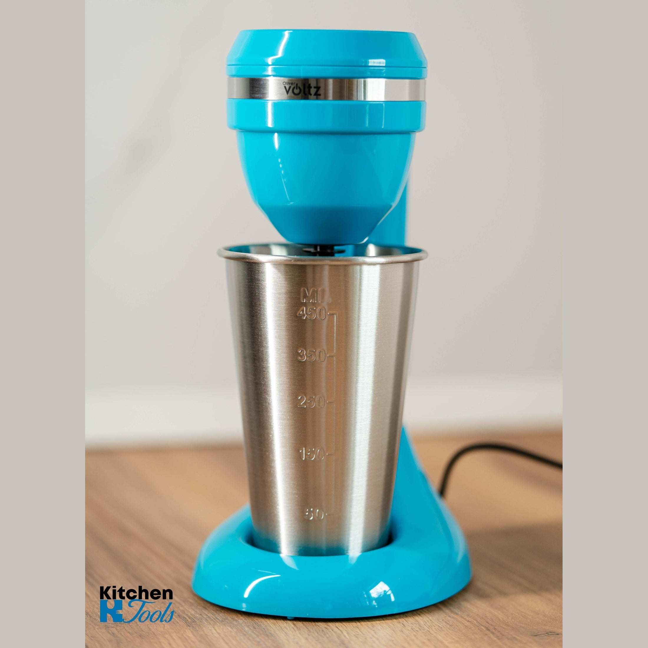 Mixer Frappe Oliver Voltz, albastru, 100W, 450ml