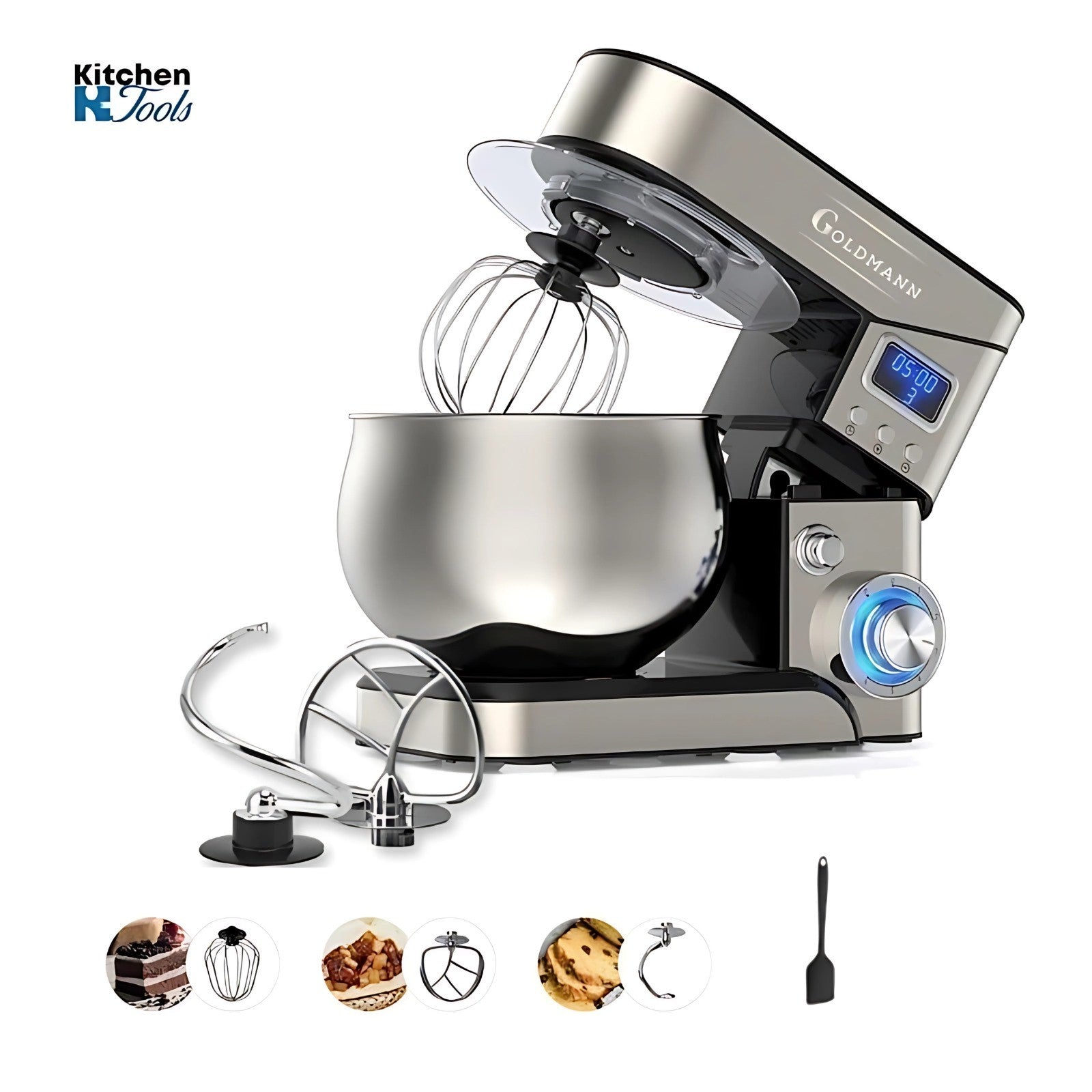 Mixer planetar GOLDMANN, negru, 10L