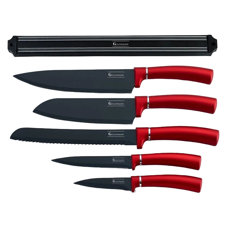 Set cutite Bohmann, design marmorate, maner ergonom