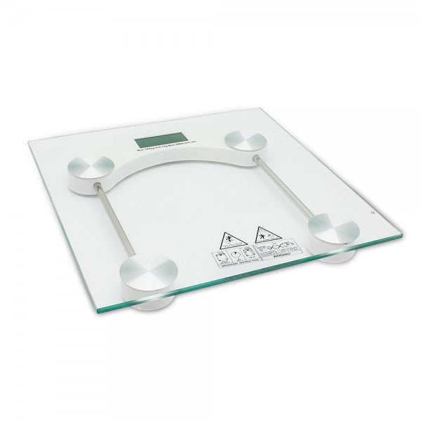 Cantar de baie digital Rosberg, 180kg, sticla transparenta