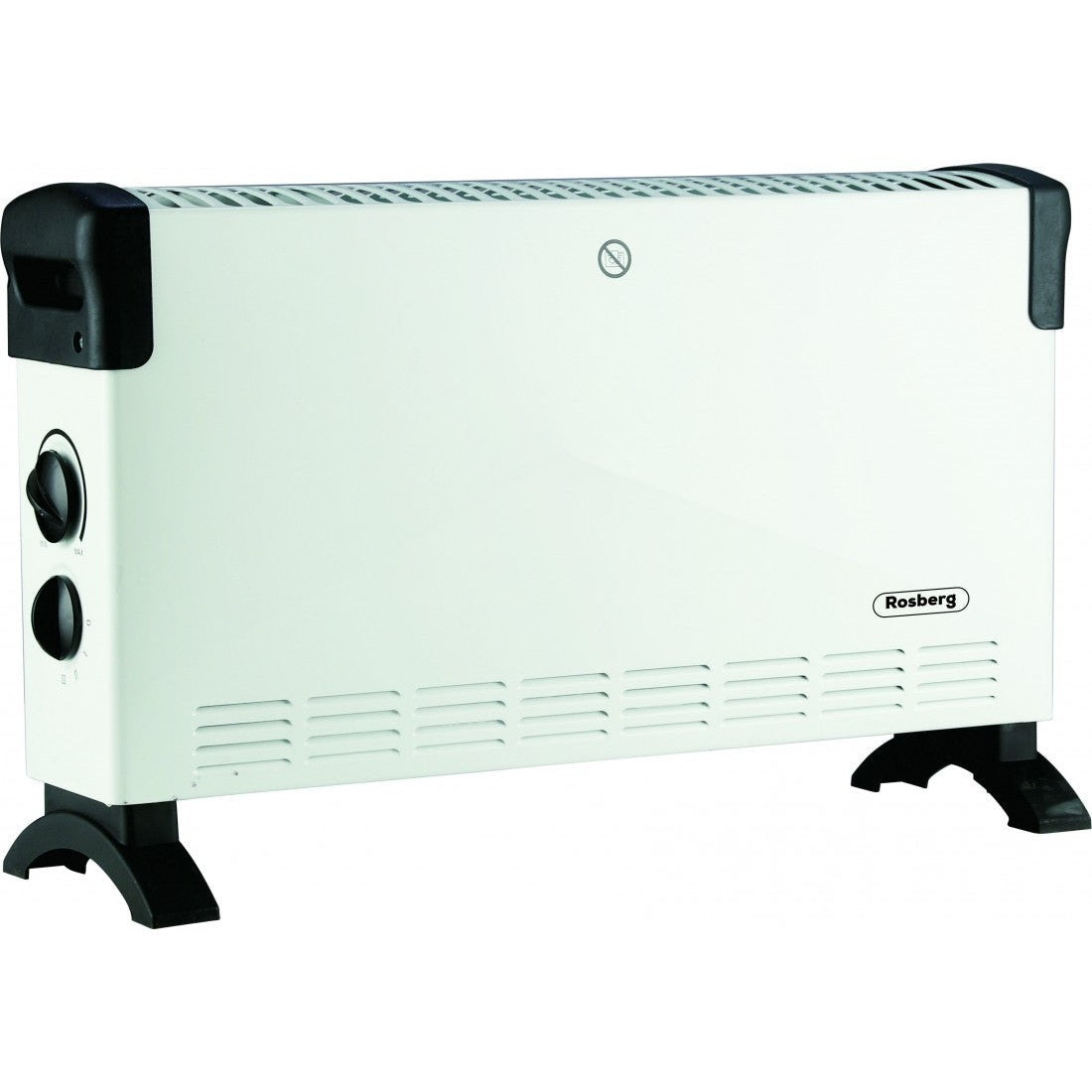 Convector electric, 3 trepte temperatura, fara montaj, 2000W, termostat reglabil, Rosberg, alb