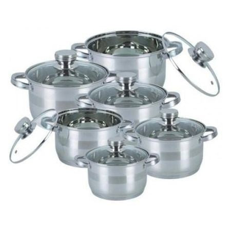 Set oale inox 12 piese Bohmann cu polonic CADOU