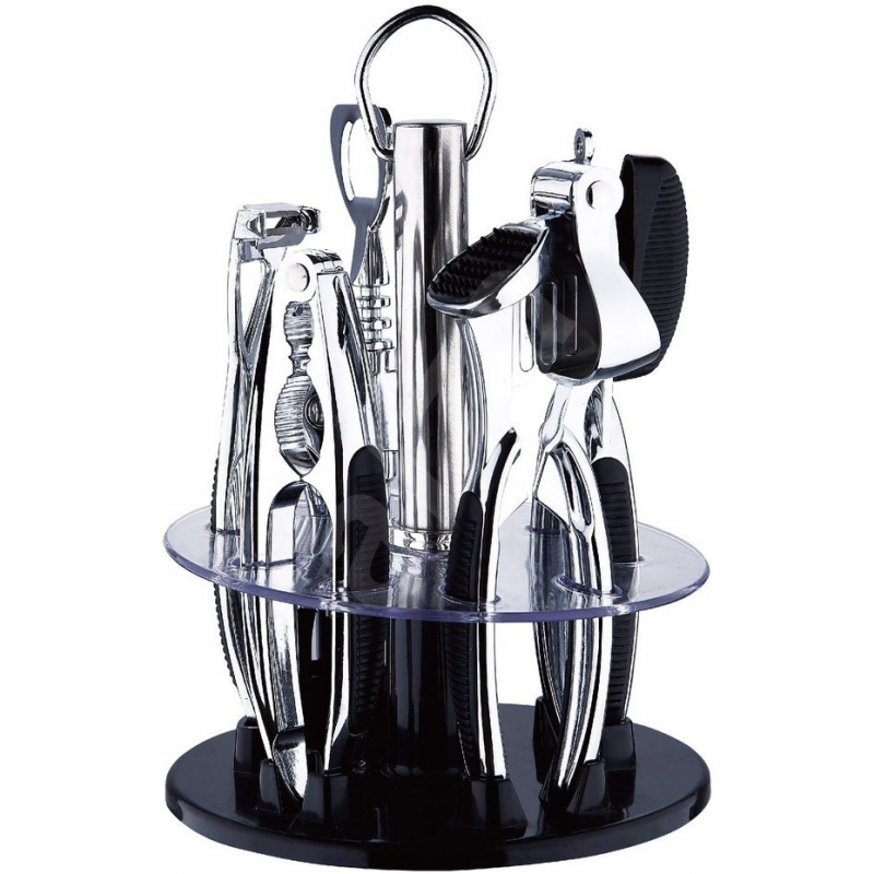 Set Ustensile Bucătărie Bohmann cu Suport Rotativ