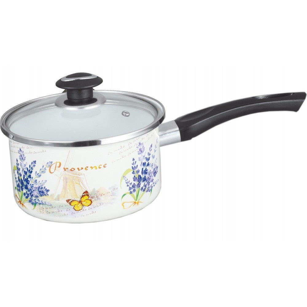 Cratita Zephyr 18cm cu capac yena, maner ebonita