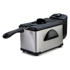 Friteuză Electrică 2L, Inox, Termostat Reglabil