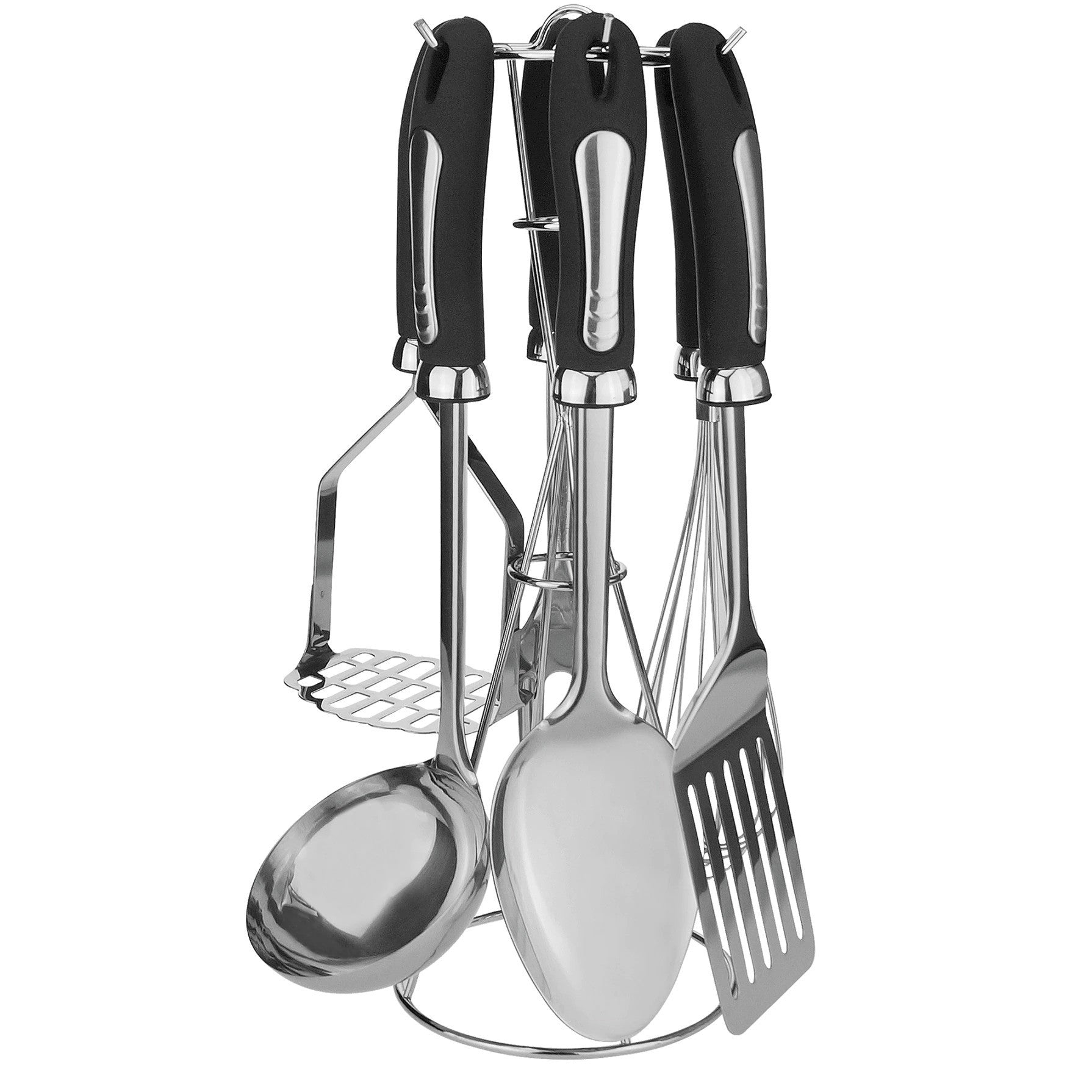 Set ustensile inox cu mânere teflon, 7 piese Bohmann
