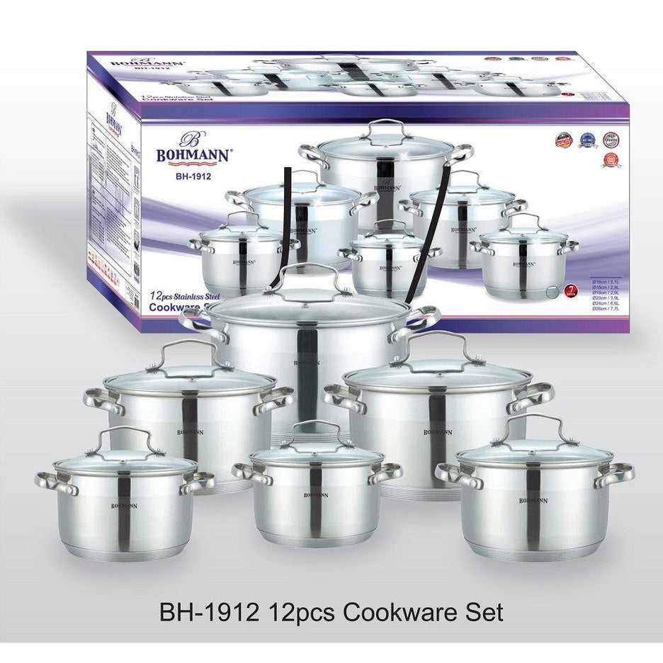 Set Oale Inox 12 Piese Bohmann Pentru Inductie