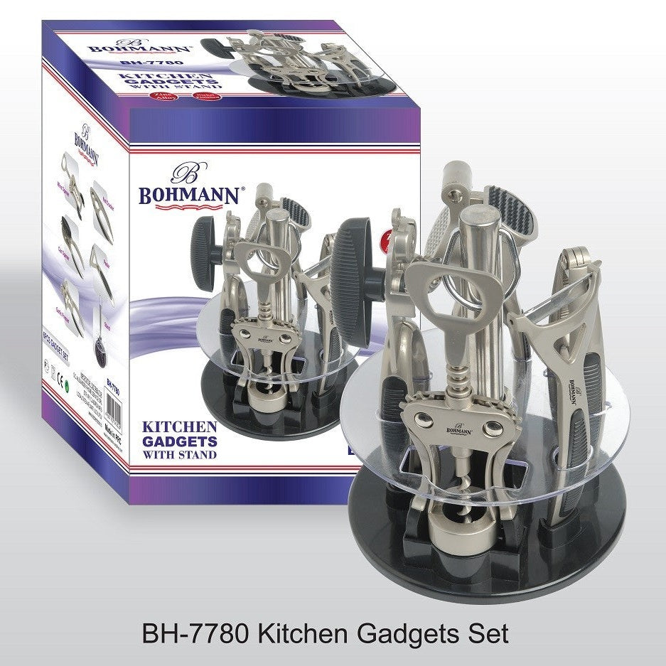 Set Ustensile Bucătărie Bohmann cu Suport Rotativ