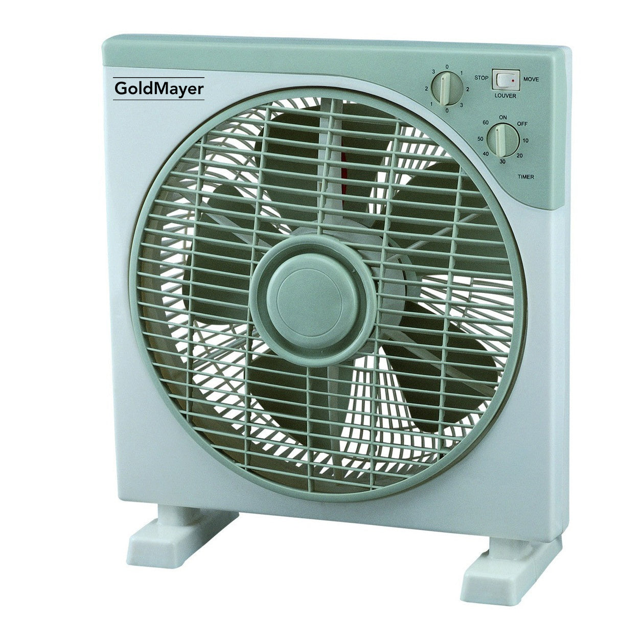 Ventilator de birou Goldmayer, 40W, 30x30cm GRI