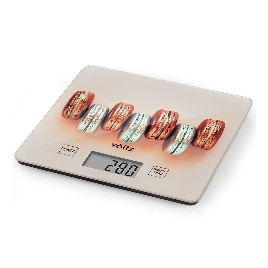 Mini Cantar Voltz cu Sticla si Decor Citrice