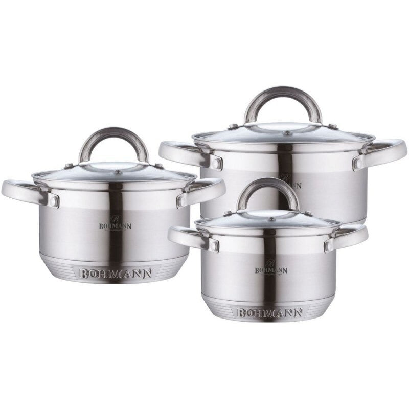 Set oale inox 6 piese Bohmann, design modern, PREMIUM