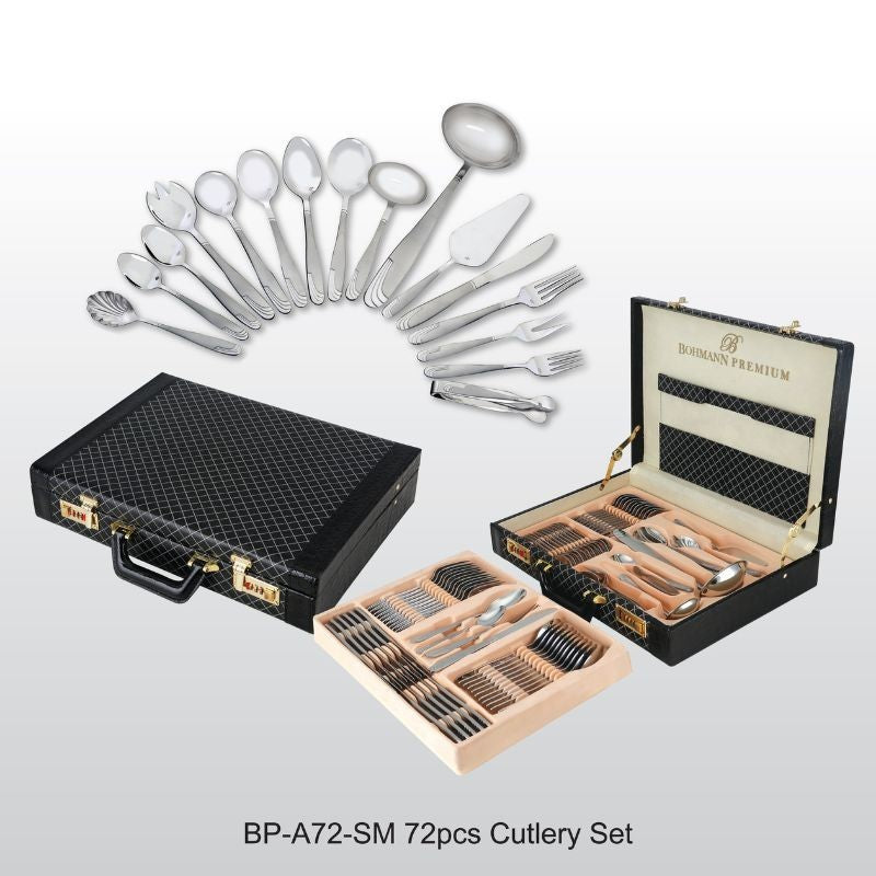 Set Tacâmuri Bohmann Premium, cu Servietă Piele