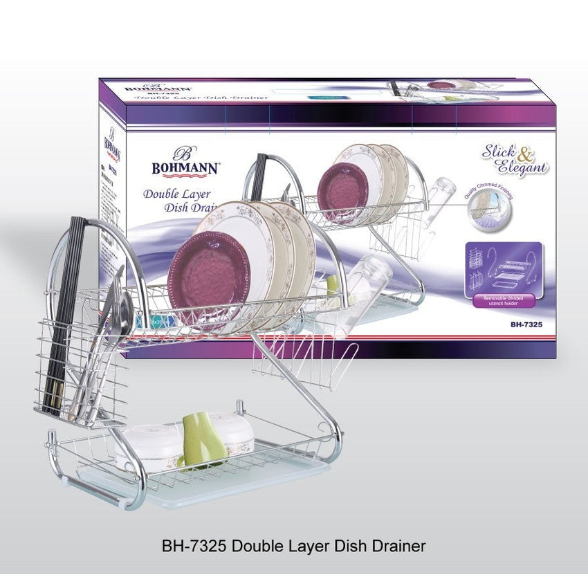 Suport Vase Cromat cu 2 Etaje