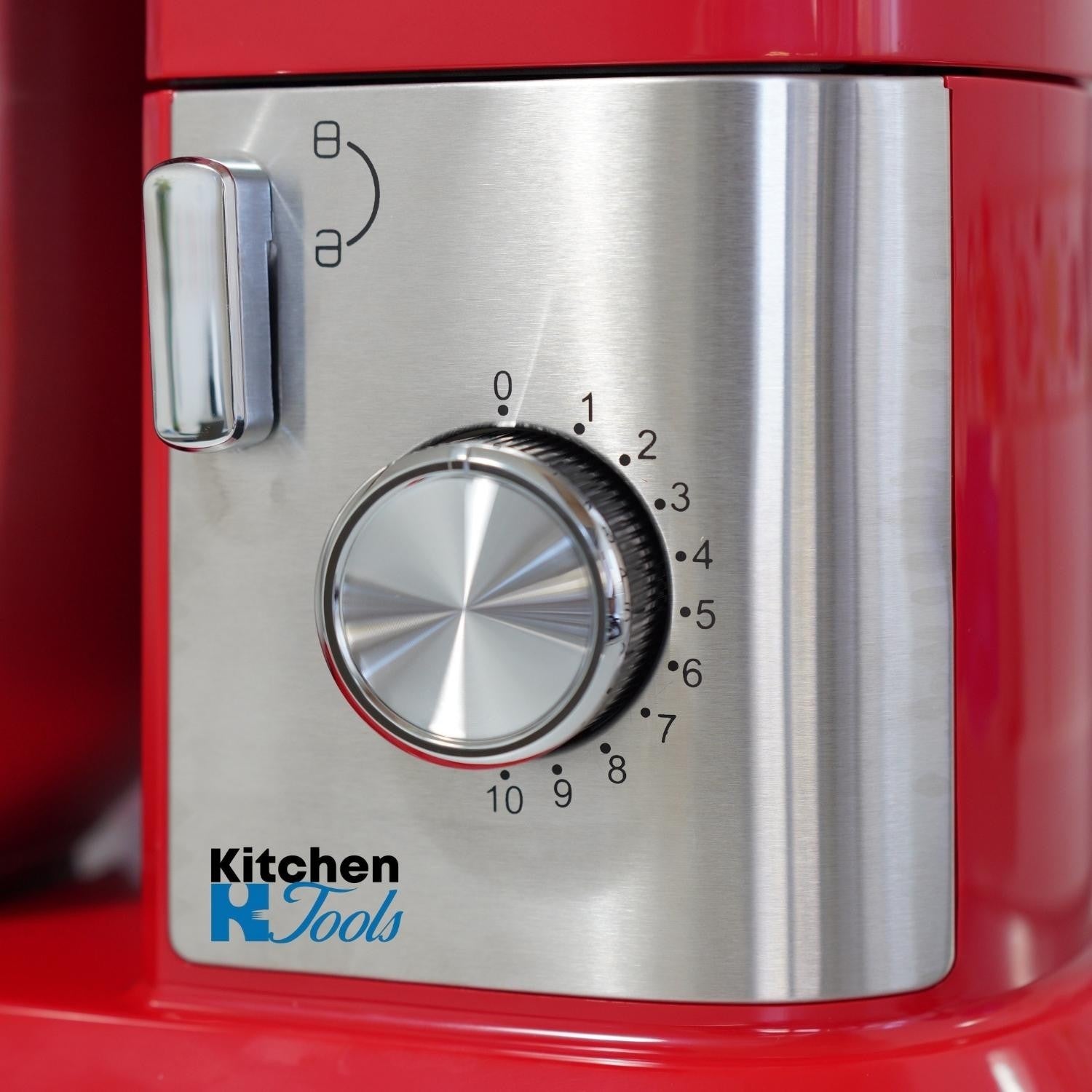 Mixer planetar Eltron, roșu, 1900W, bol inox 6.5L