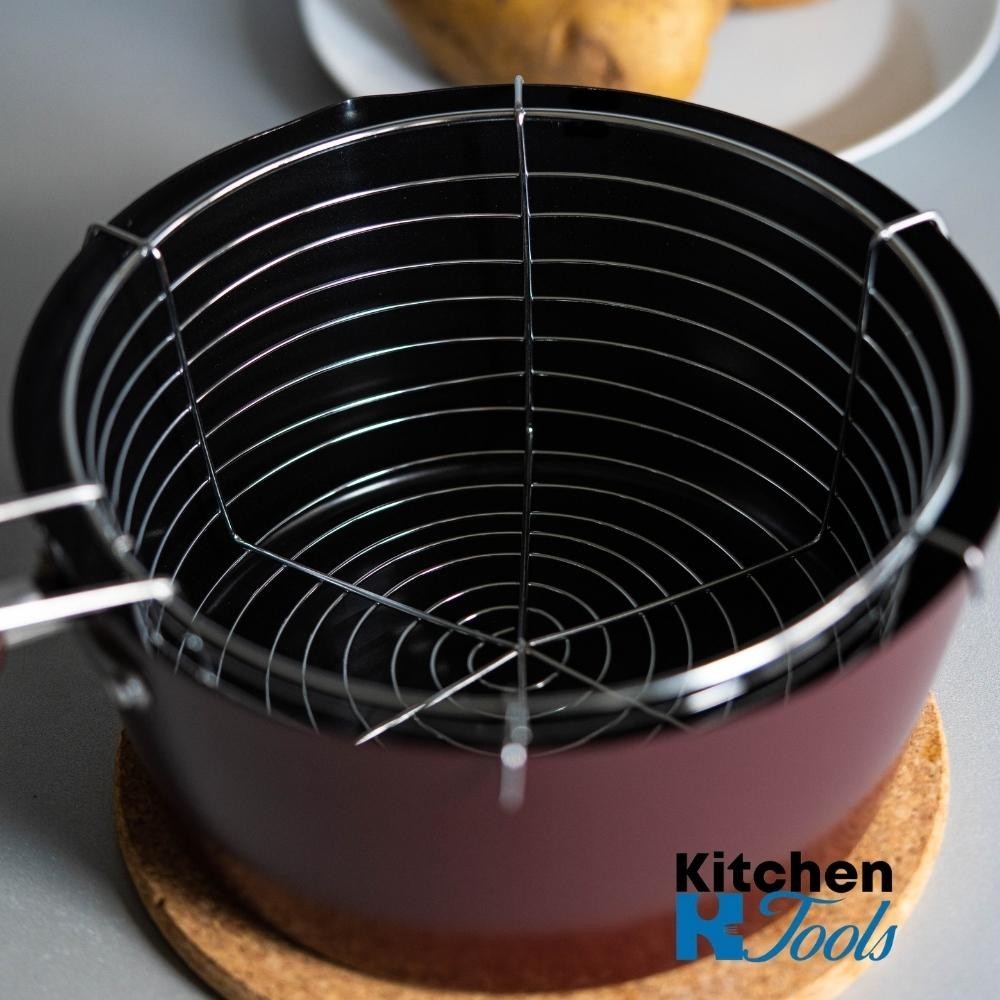 Cratita Friteuza 22cm cu Sita Inox, Esperansa
