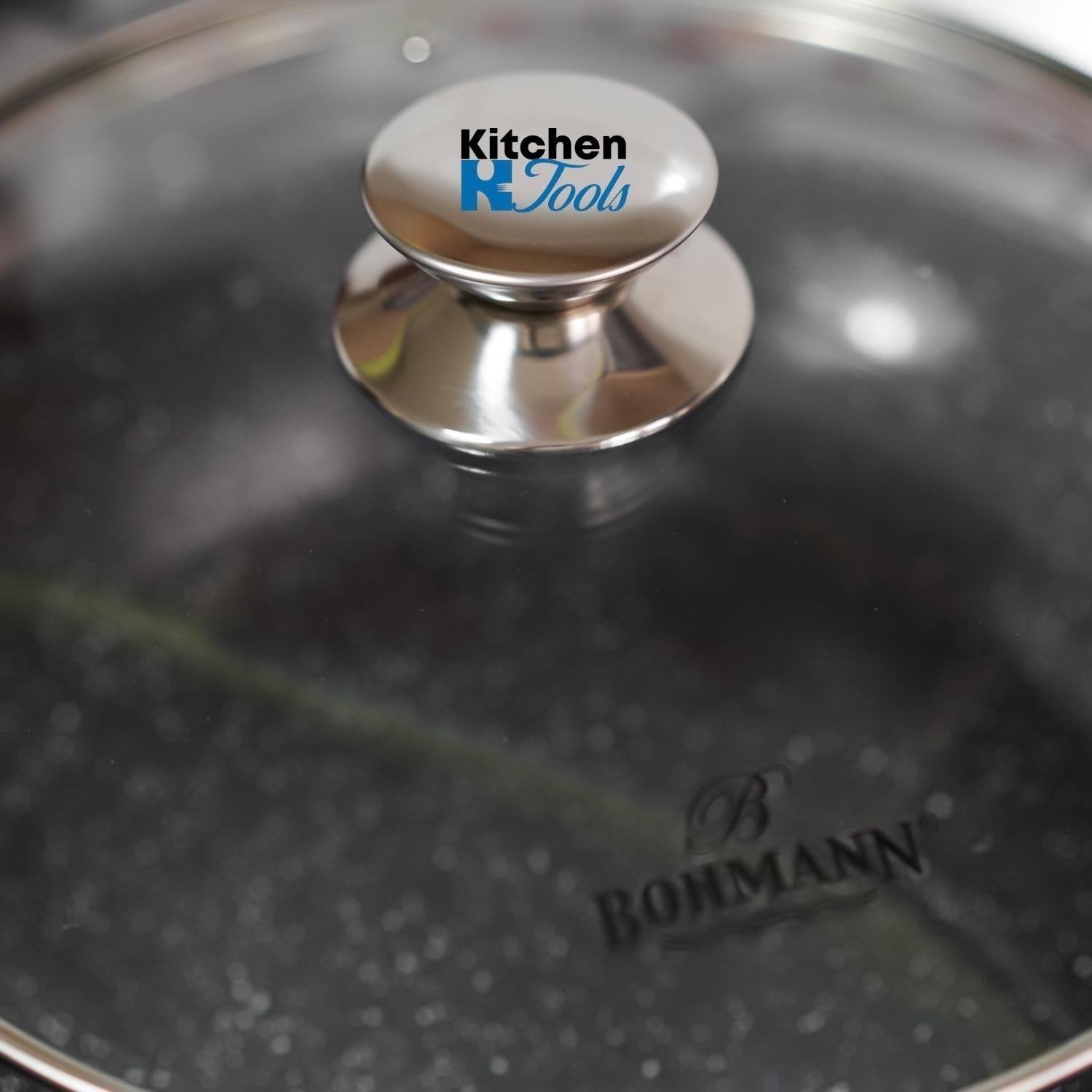 Cratita aluminiu 32cm cu capac Bohmann