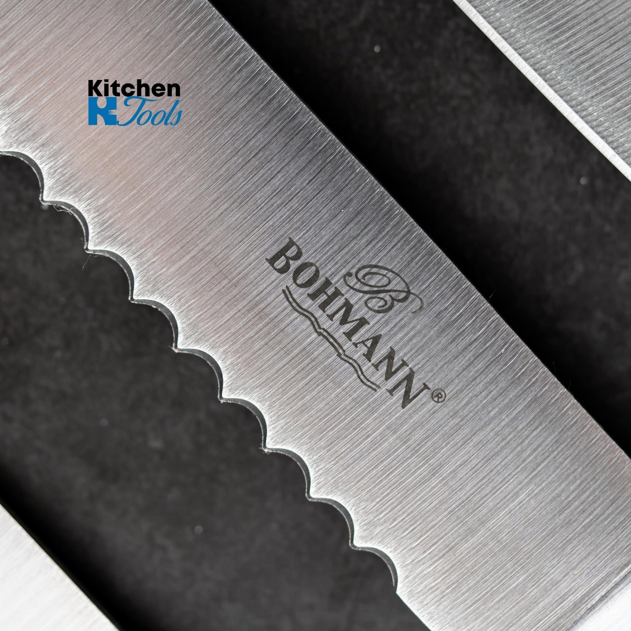 Set cuțite Bohmann 8 piese, negru/argintiu