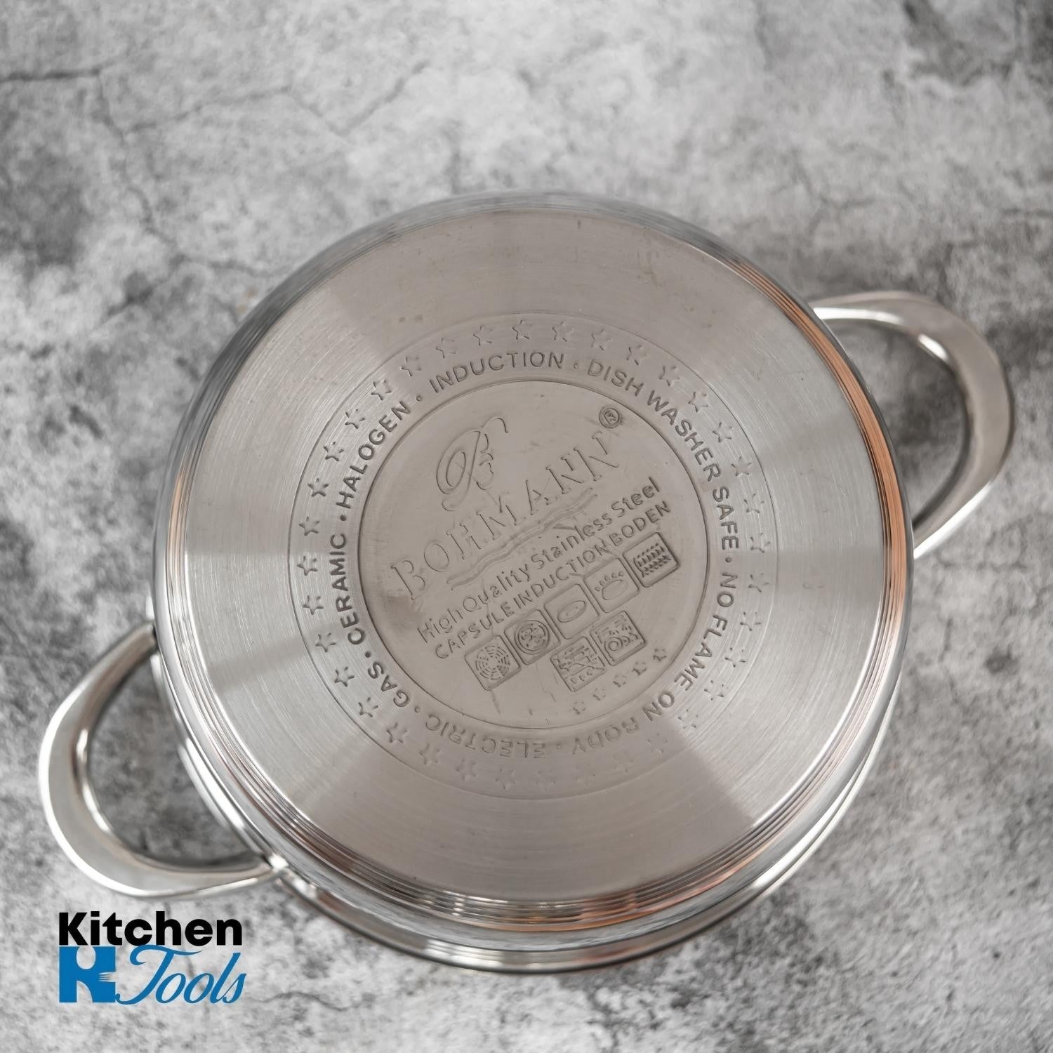 Cratita inox 3.5l cu capac yena, Bohmann, 20cm