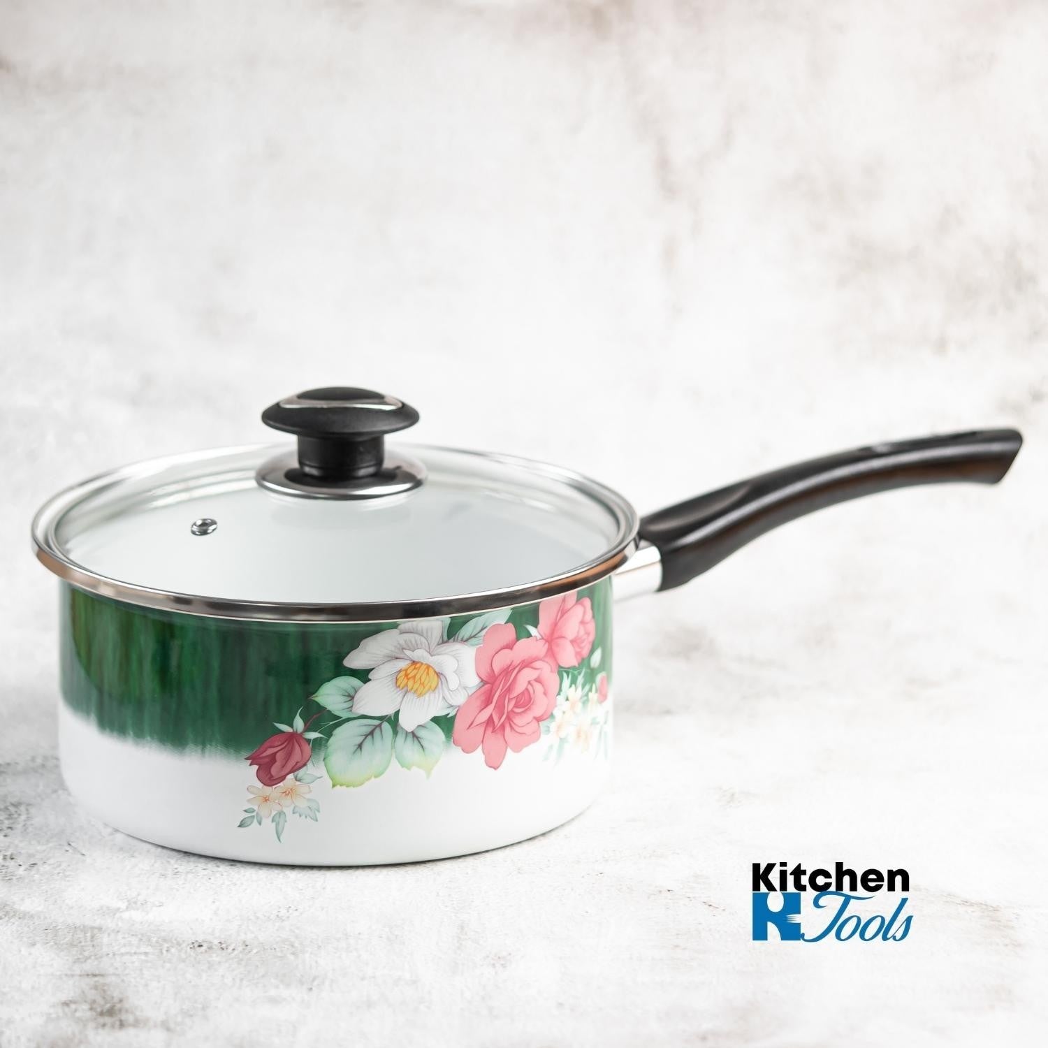 Cratita Zephyr 20cm cu capac yena, model green