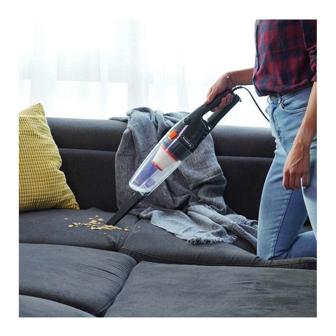 Aspirator Rosberg 2in1, 600W, HEPA, negru