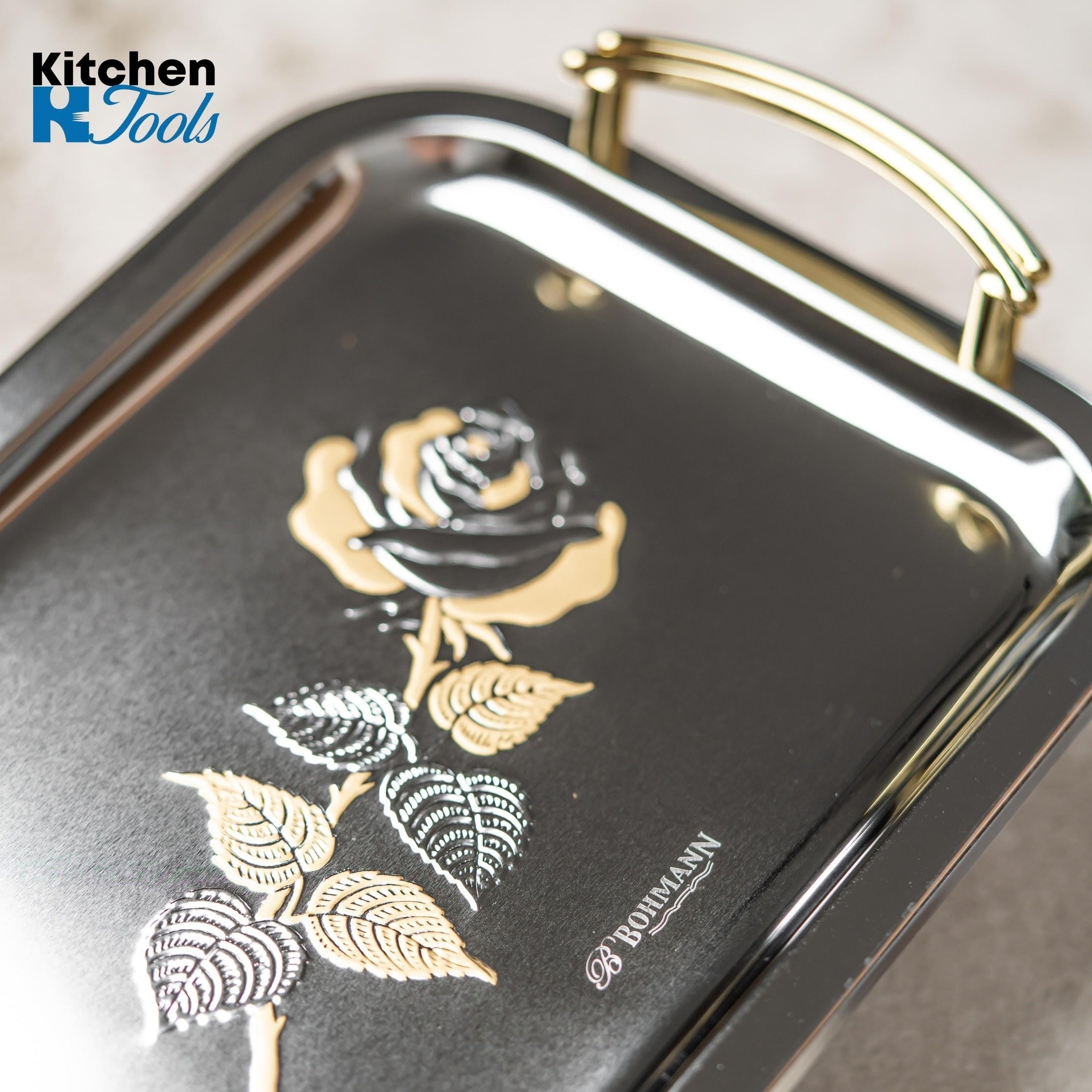 Set Tavi Inox Bohmann Mânere Gold Trandafir