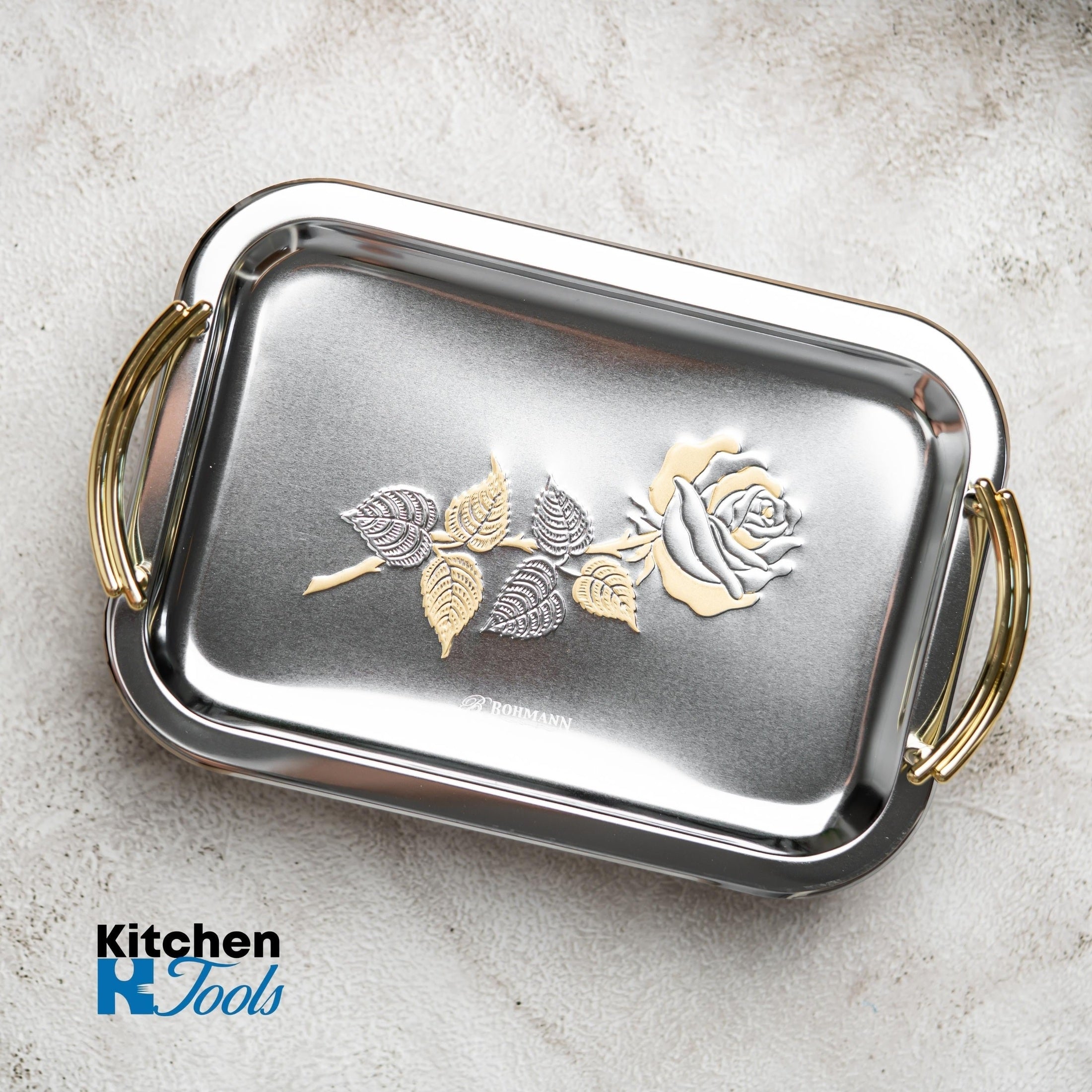 Set Tavi Inox Bohmann Mânere Gold Trandafir