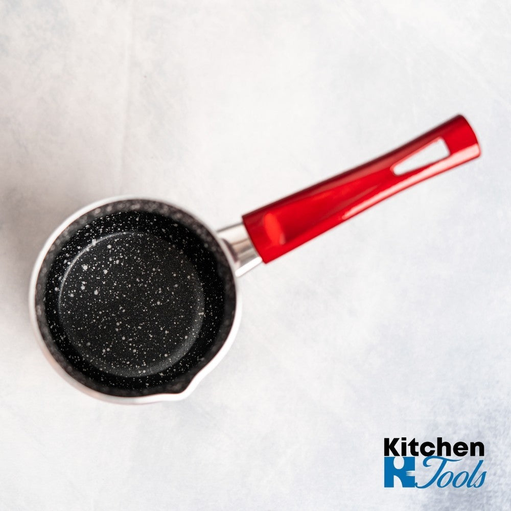 Ibric aluminiu marmorat 1245 ml Bohmann rosu