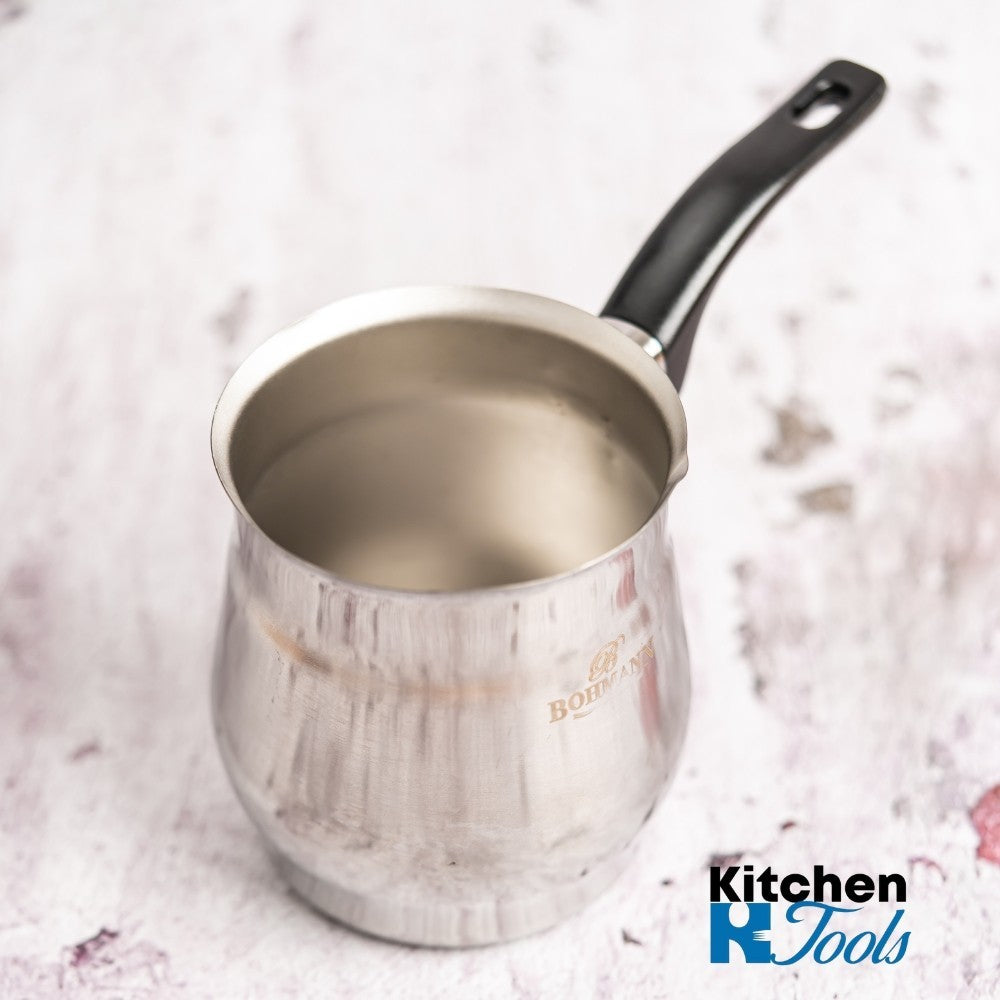 Ibric aluminiu Bohmann cu maner soft-touch, 645ml