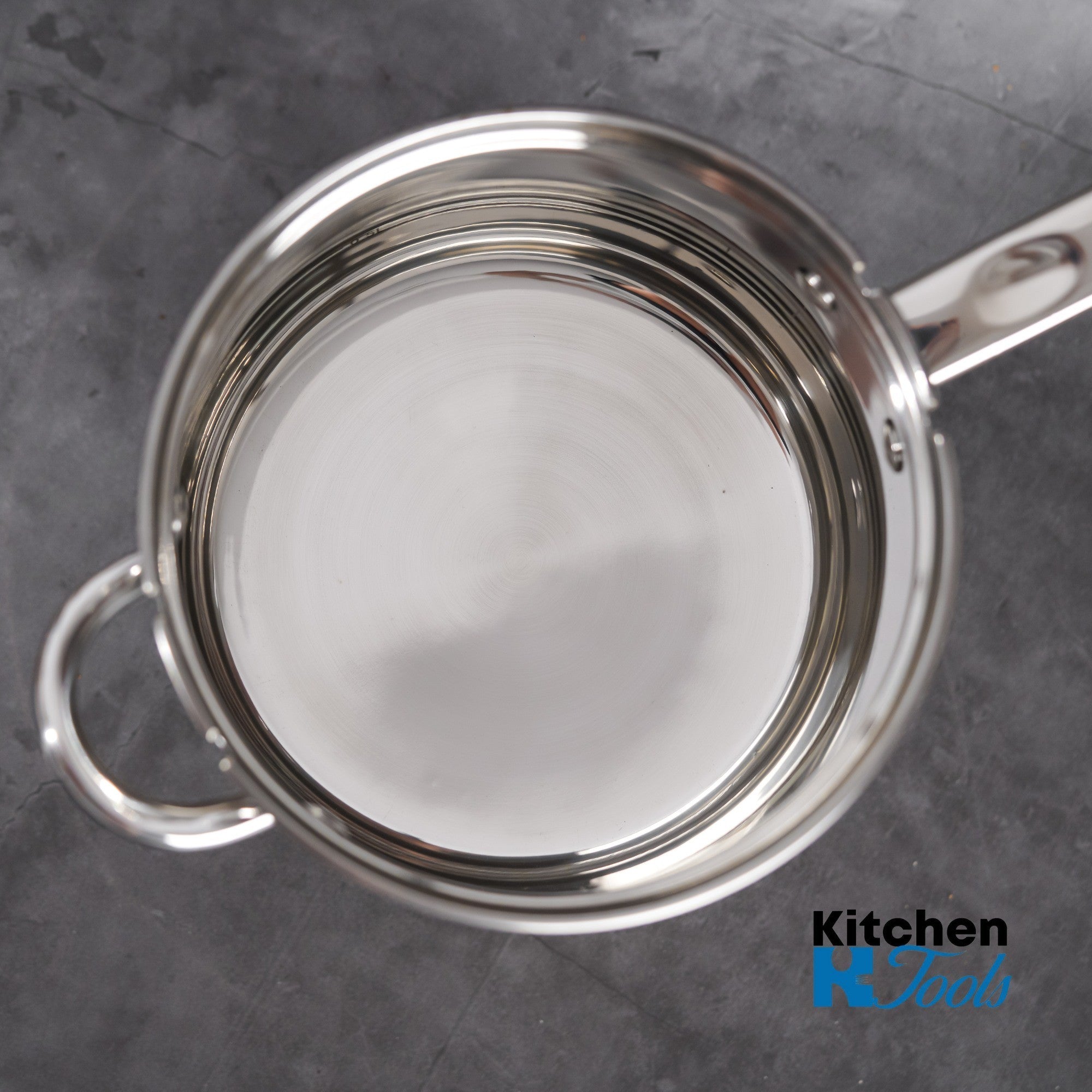 Oala Friteuza Inox cu Capac Sticla 18x15cm