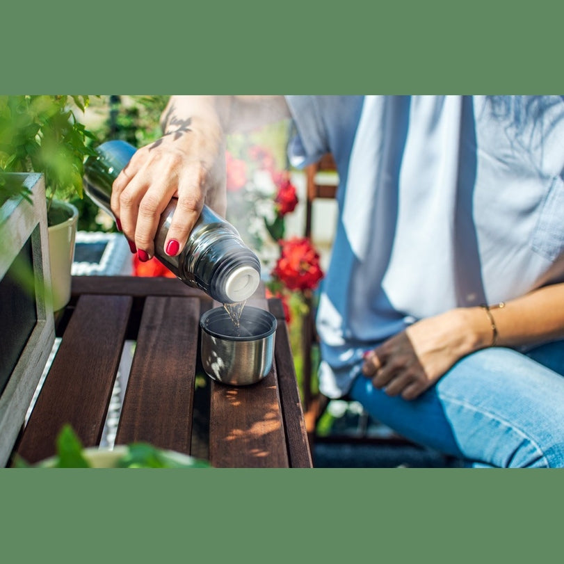 Termos 1L Inox cu Husă Protectie Rosberg