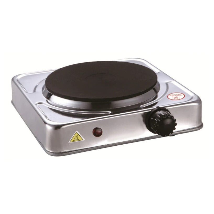 Plita electrica Rosberg 1500W, termostat, culoare silver