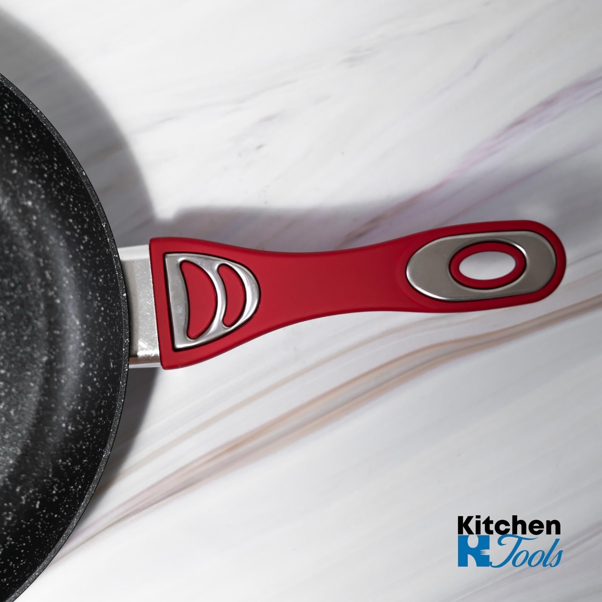 Tigaie Goldmann 26cm cu Capac, Interior Marmorat