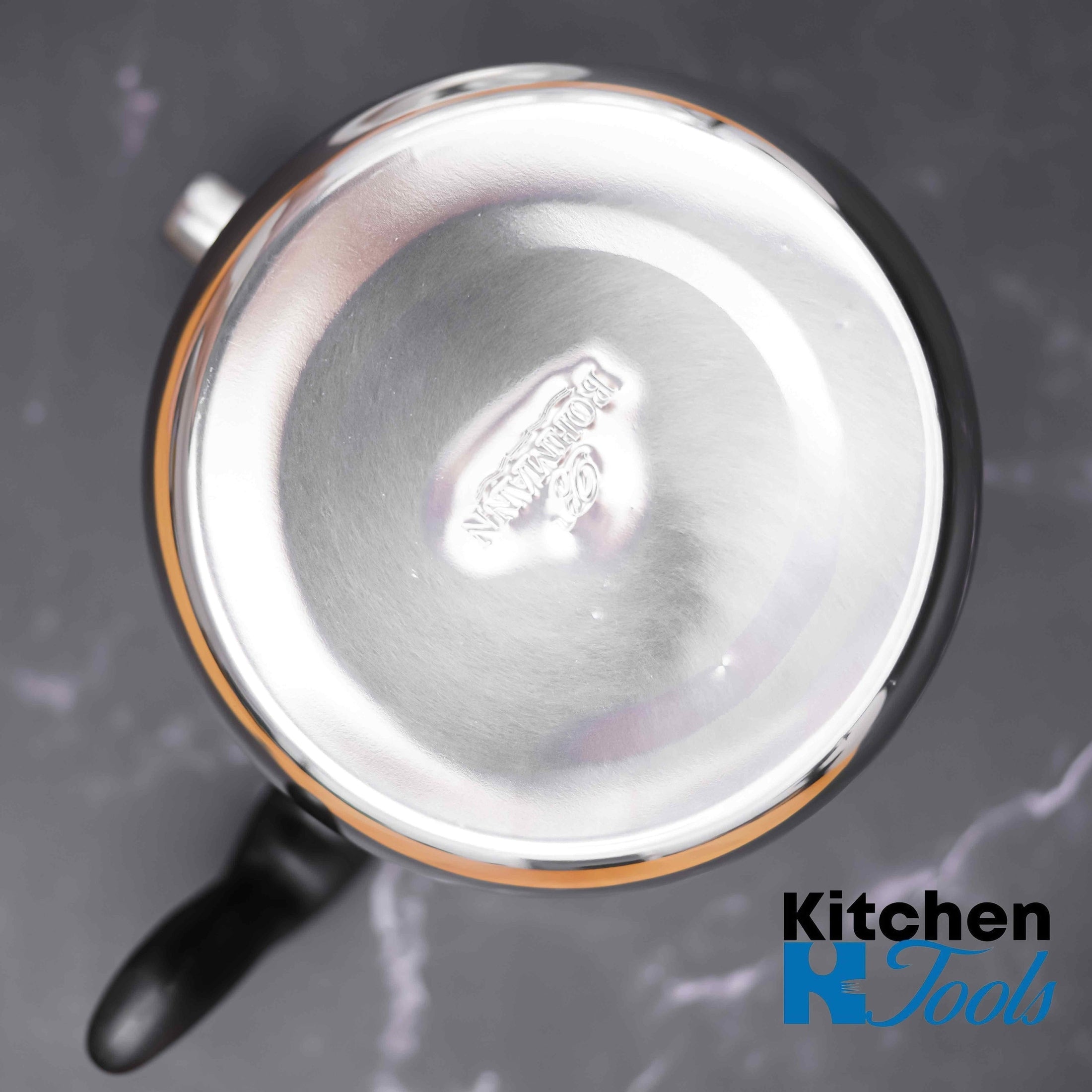 Oala de lapte inox Bohmann 2.5L cu capac și fluier