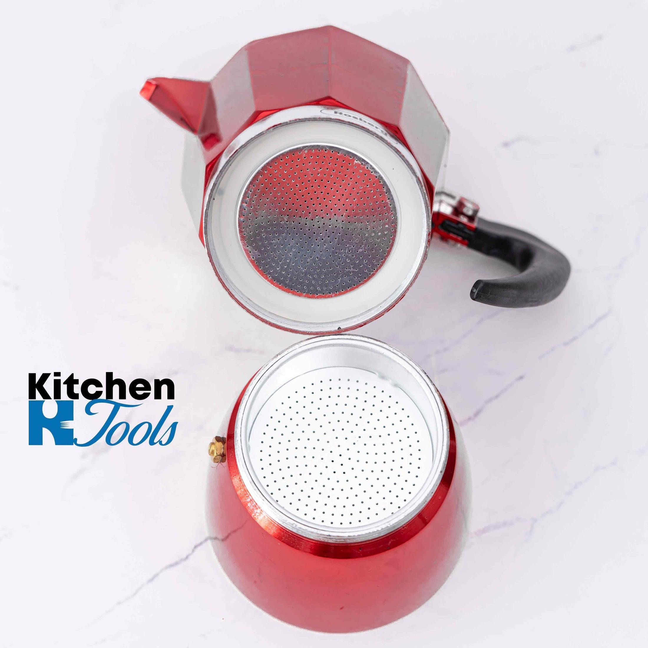 Espressor din aluminiu Rosberg pentru aragaz