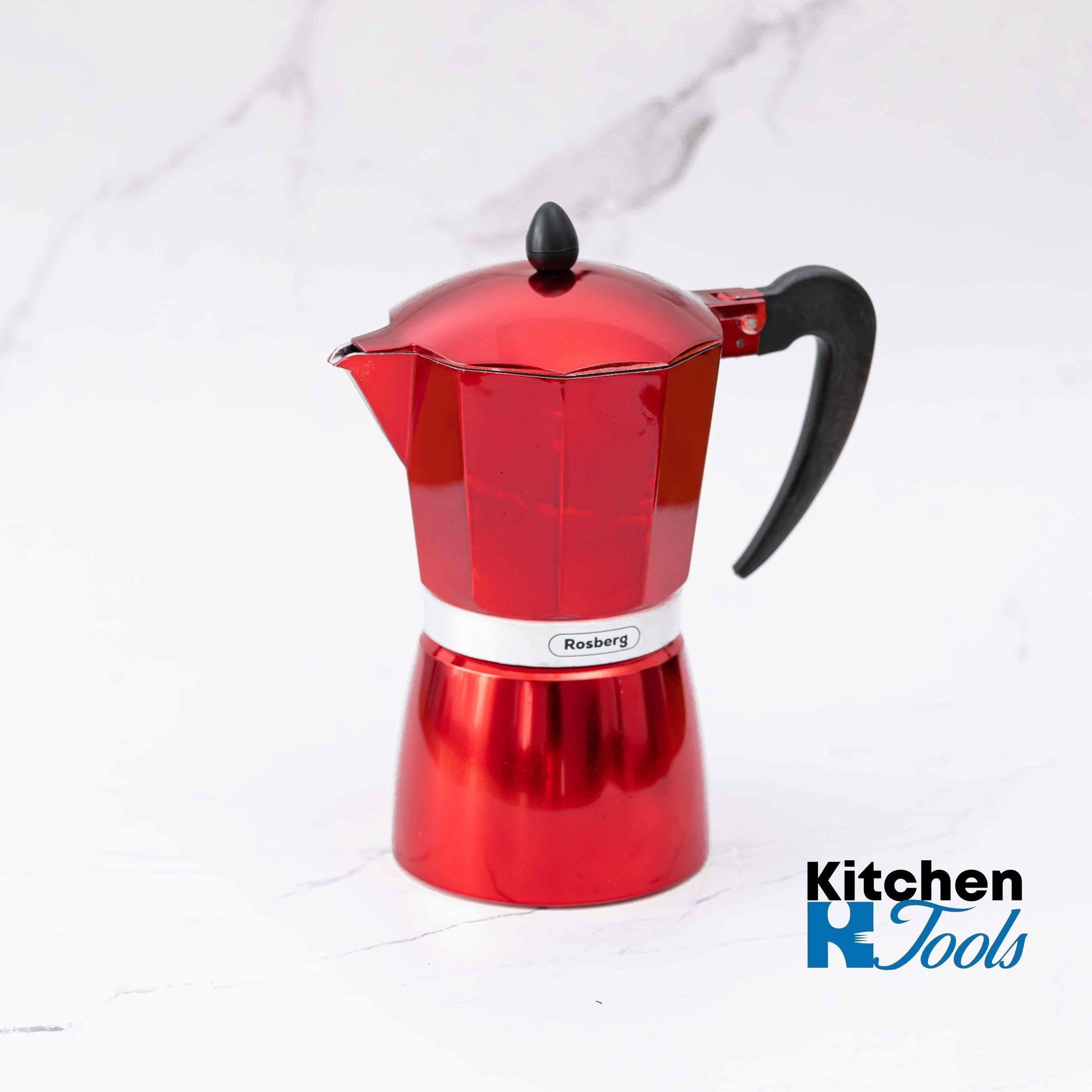 Espressor Aluminiu Aragaz, 6 Cupe - Rosberg