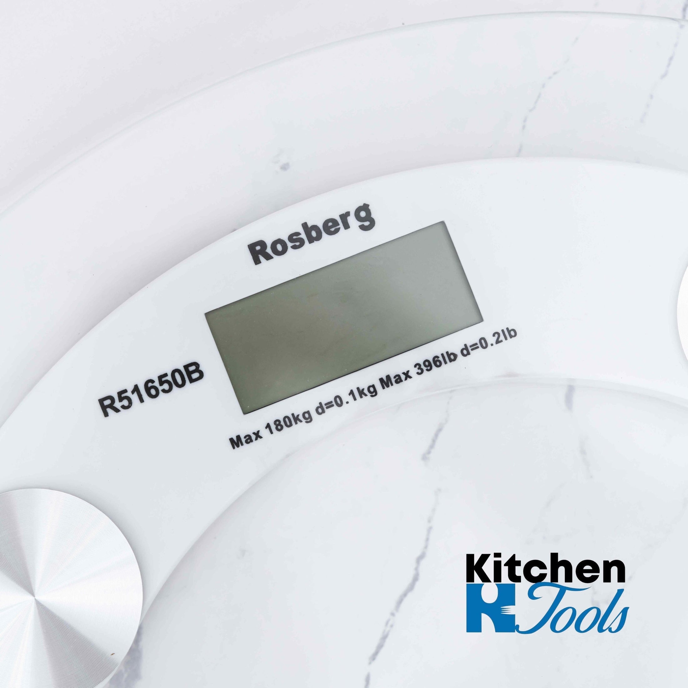 Cantar de baie digital Rosberg, sticla transparenta