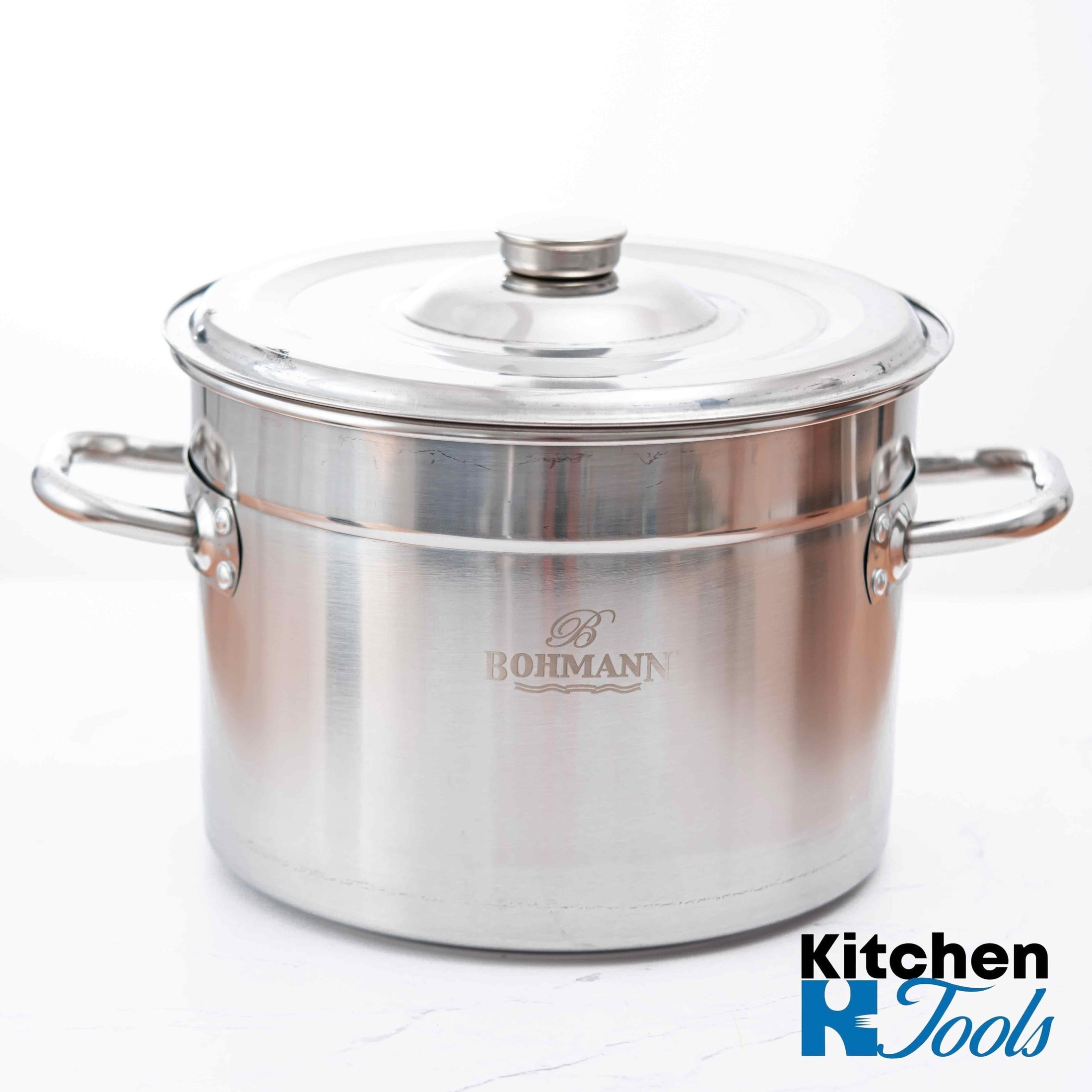 Oală inox 20L cu capac, înălțime 31.5cm