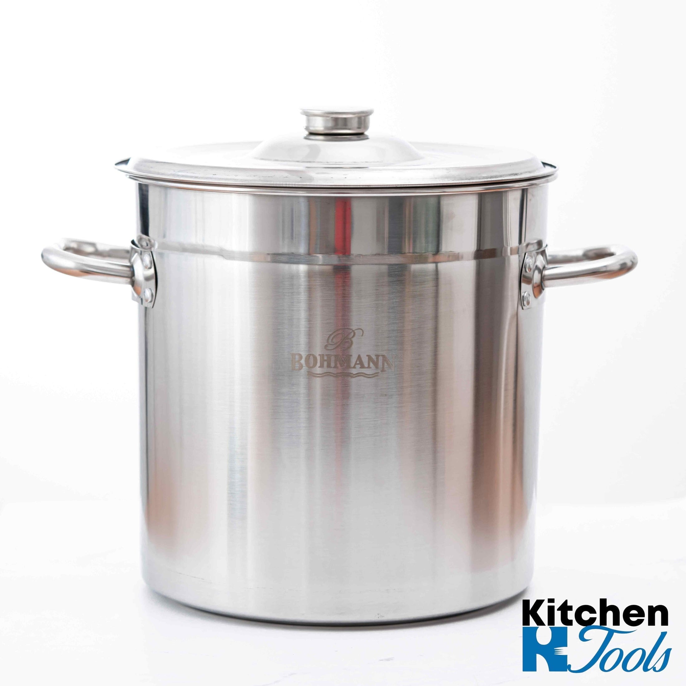 Oala din inox cu capac, capacitate 98 litri