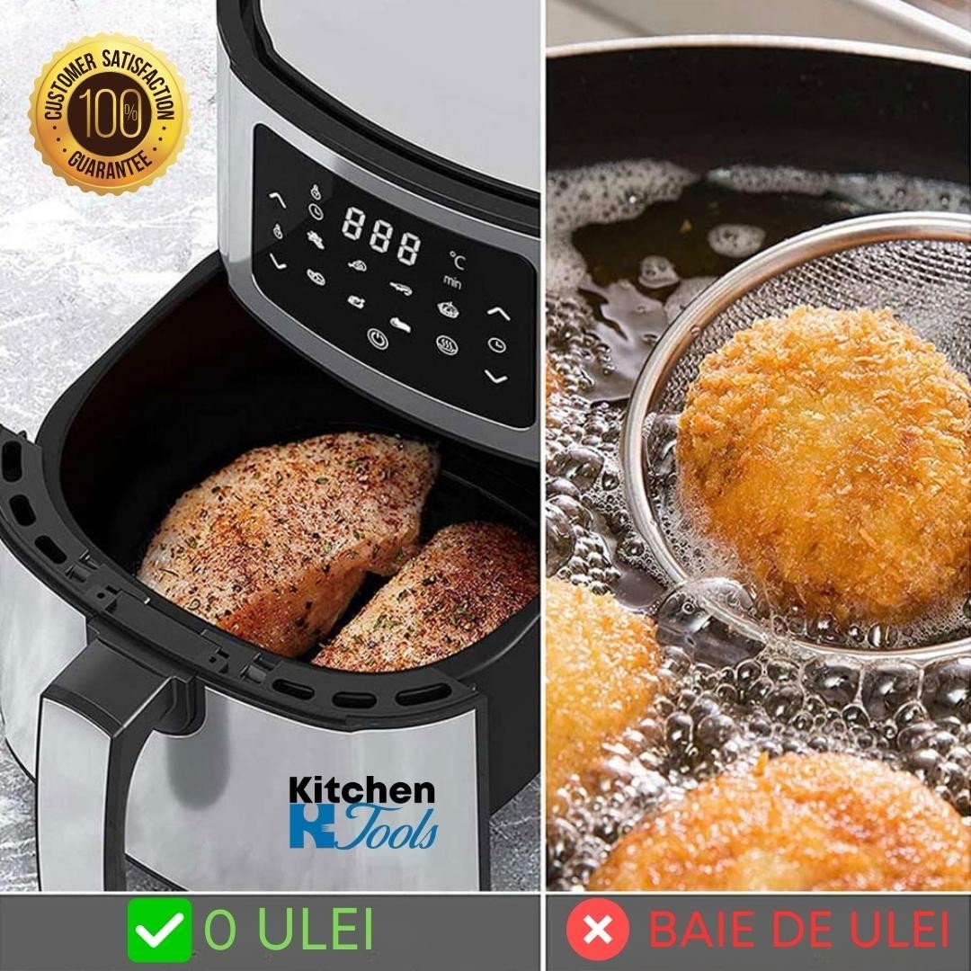 Friteuza XXL Aer Cald Rosberg Premium, 1400W