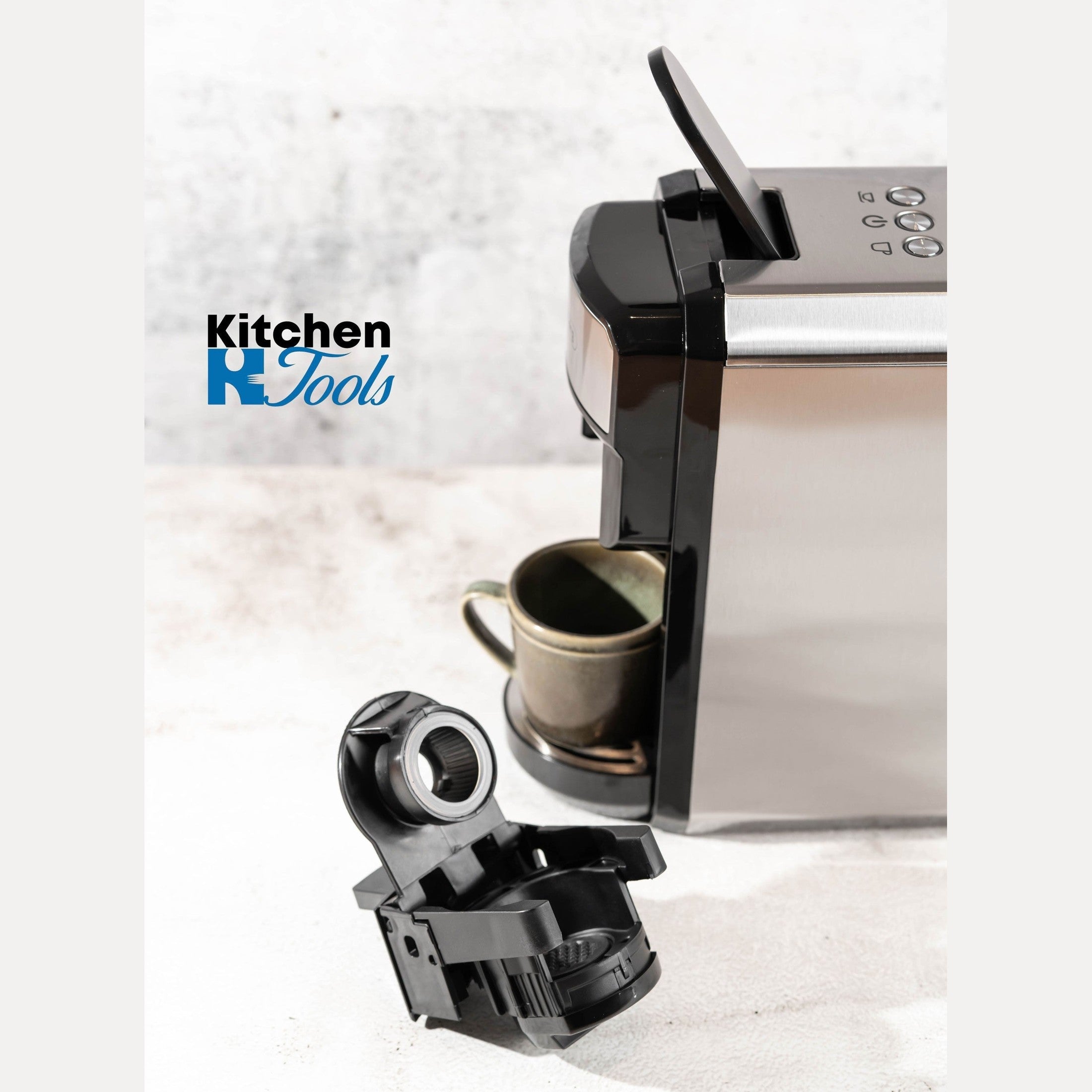 Espressor Rosberg 5 in 1, 1450W, 19 bar, inox