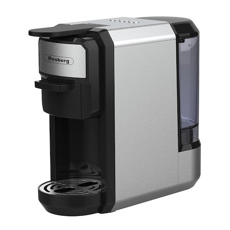 Espressor Rosberg 5 in 1, 1450W, 19 bar, inox