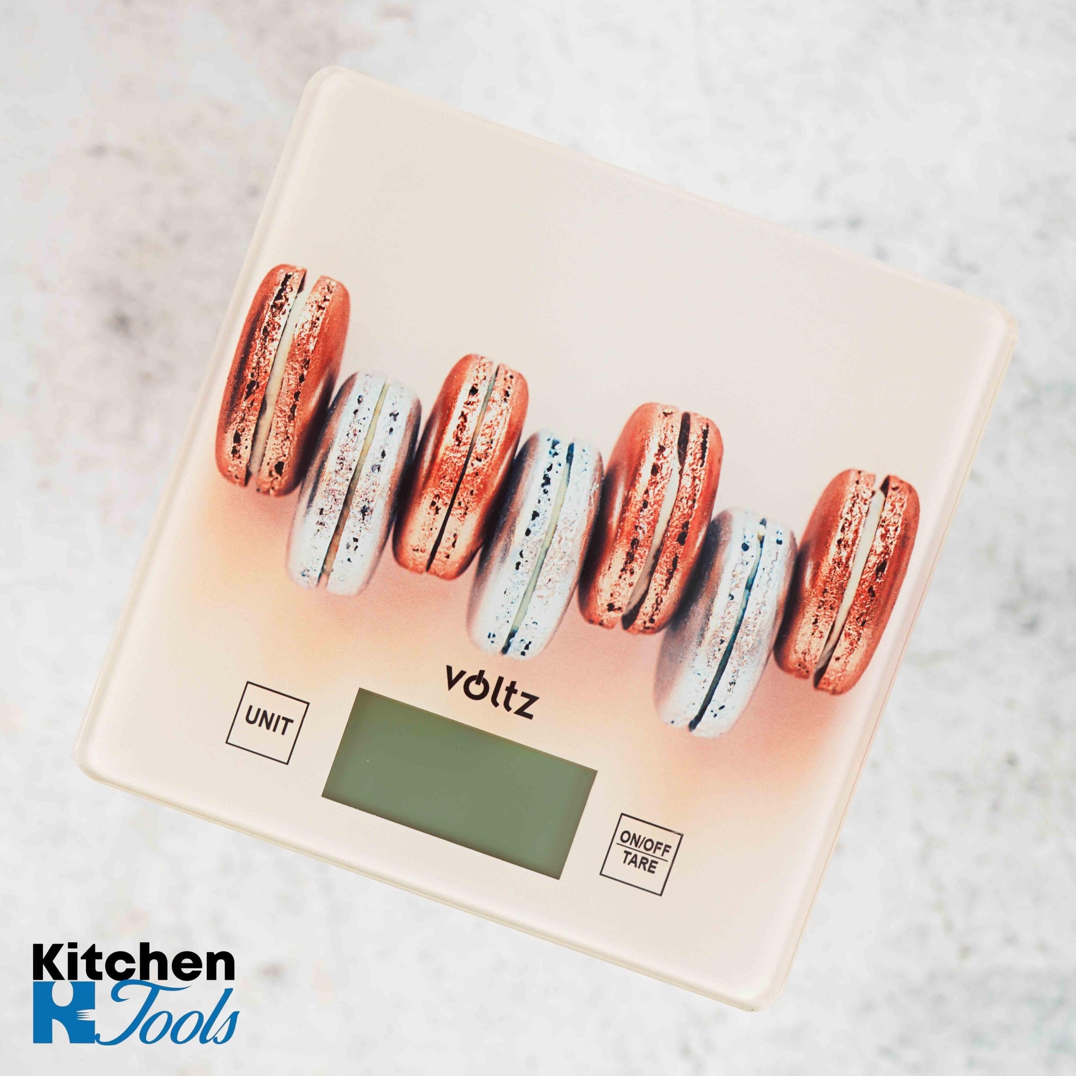 Mini Cantar Voltz cu Sticla si Decor Citrice